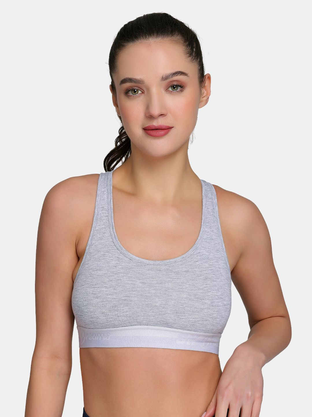 SKDREAMS Full Coverage Non Padded Seamless T-strap Training or Gym Shaper Sports Bra