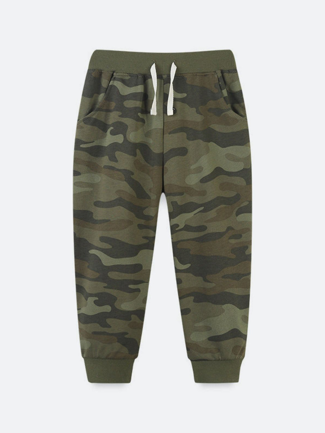 Oh Rare Boys Camouflage Printed Regular Fit Mid-Rise Joggers Track Pants