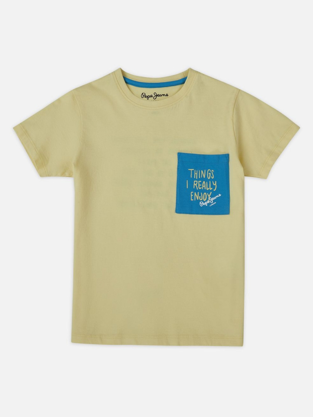 Pepe Jeans Boys Typography Printed Round Neck Cotton T-shirt