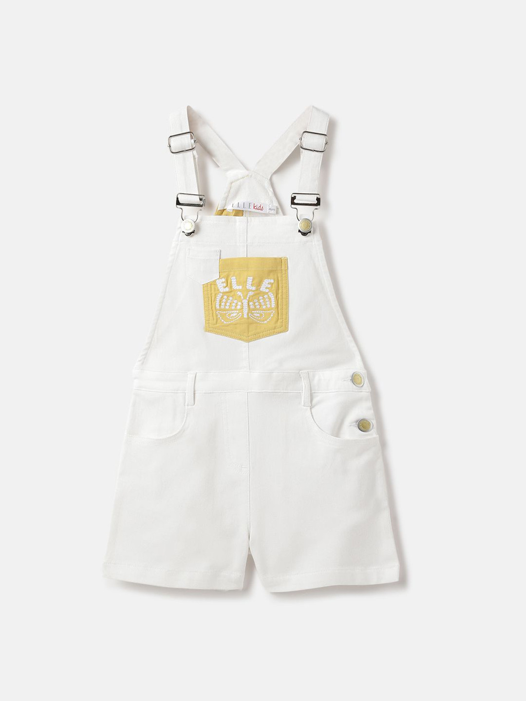 Elle Girls Solid Relaxed Fit Stretchable Jumpsuit