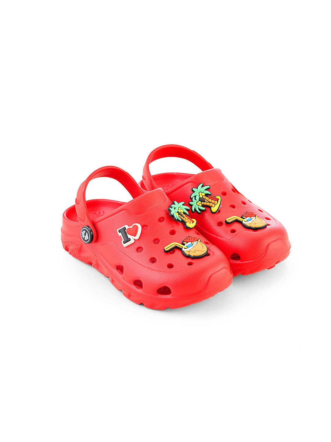 Hoppa Coucci Kids Red Kids Clogs