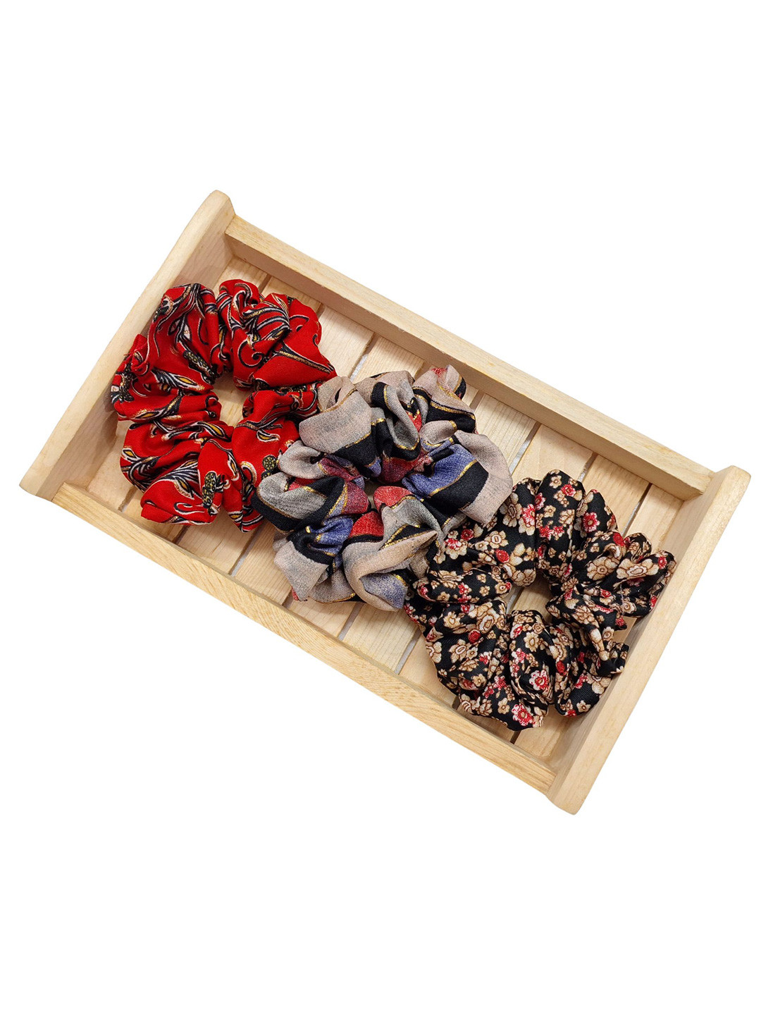 Dvabeautyshop Women Set of 3 Ponytail Holders