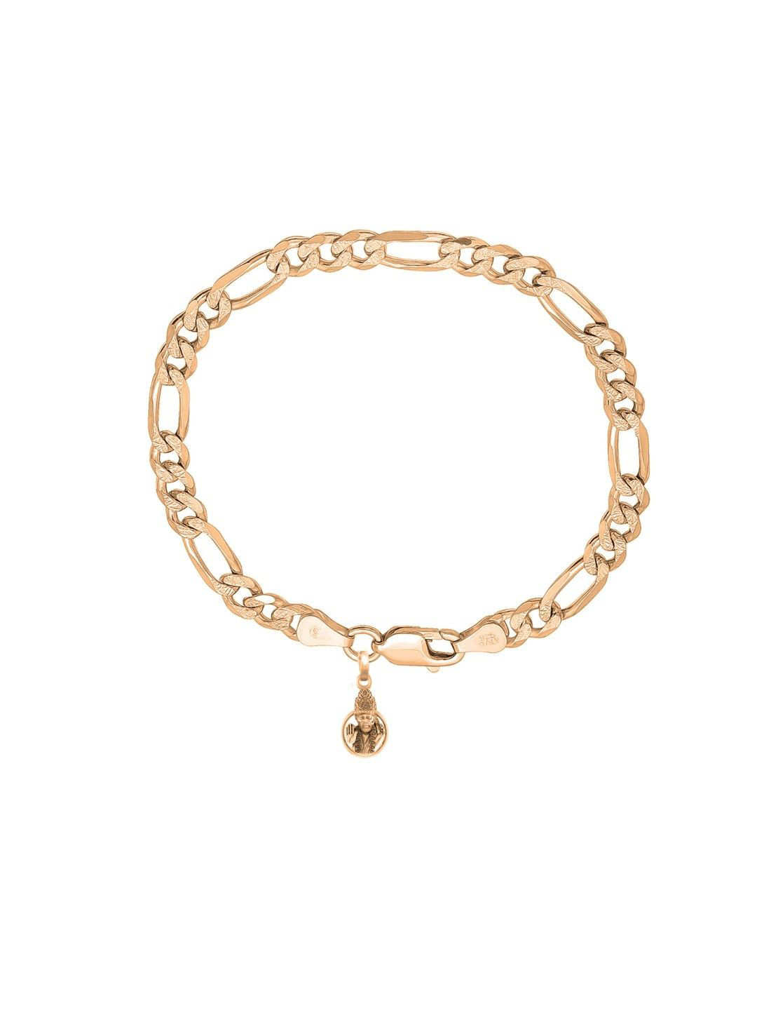 Metronaut Sterling Silver Gold-Plated God Sai Baba Link Bracelet