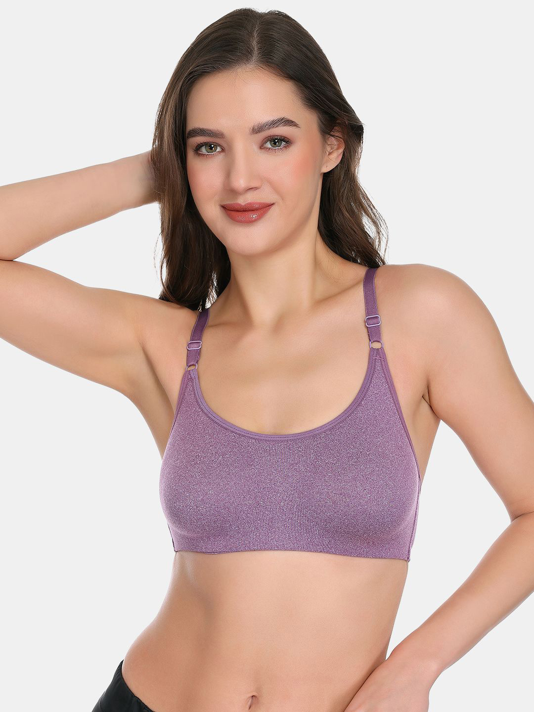 SKDREAMS Full Coverage Wireless Non Padded Sports Bra
