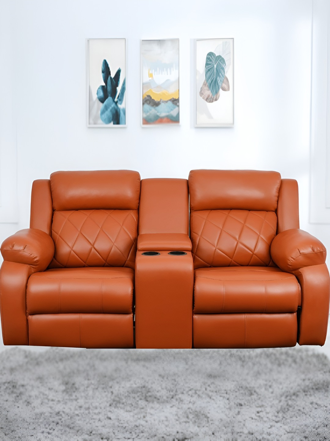 SOLIS Royale - The Desired Comfort Brown Leather Ultimate Comfort 2-Seater Recliner