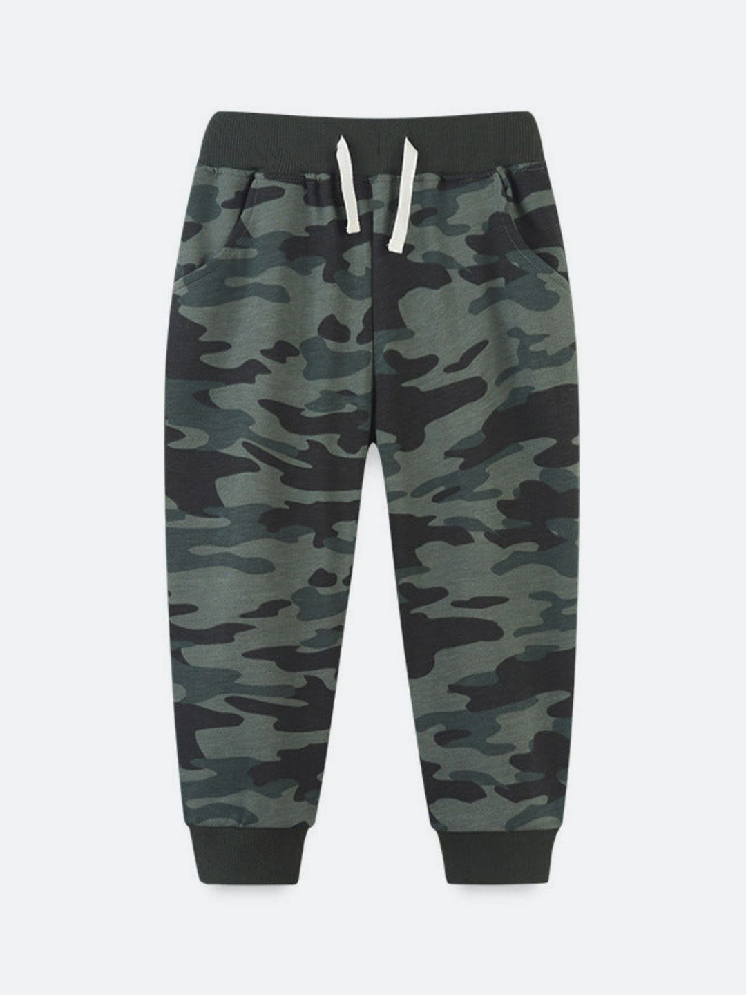 Oh Rare Boys Camouflage Printed Cotton Regular Fit Mid-Rise Joggers