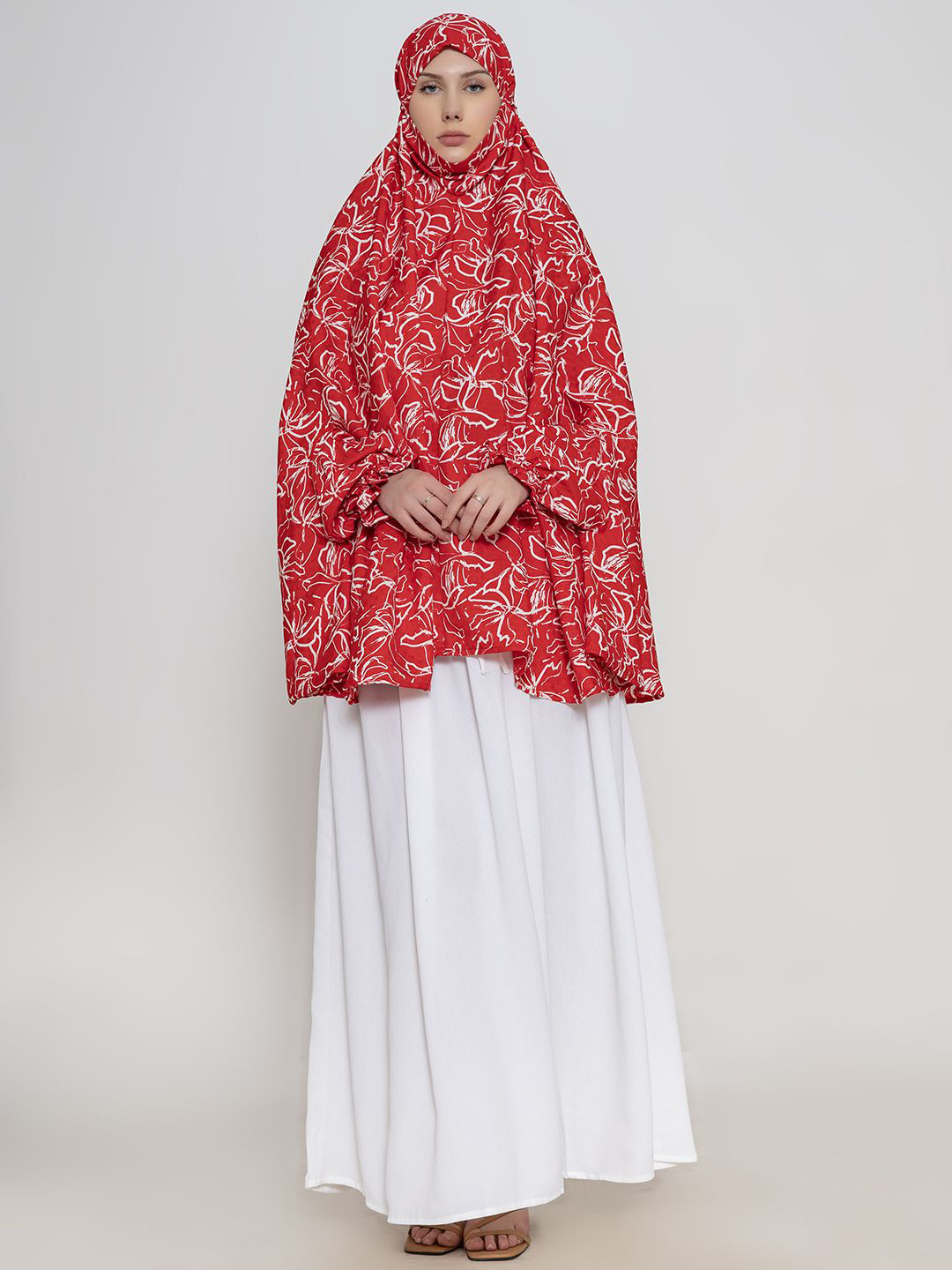 SANASH Collection Women Floral Printed Namaz Dupatta Hijab