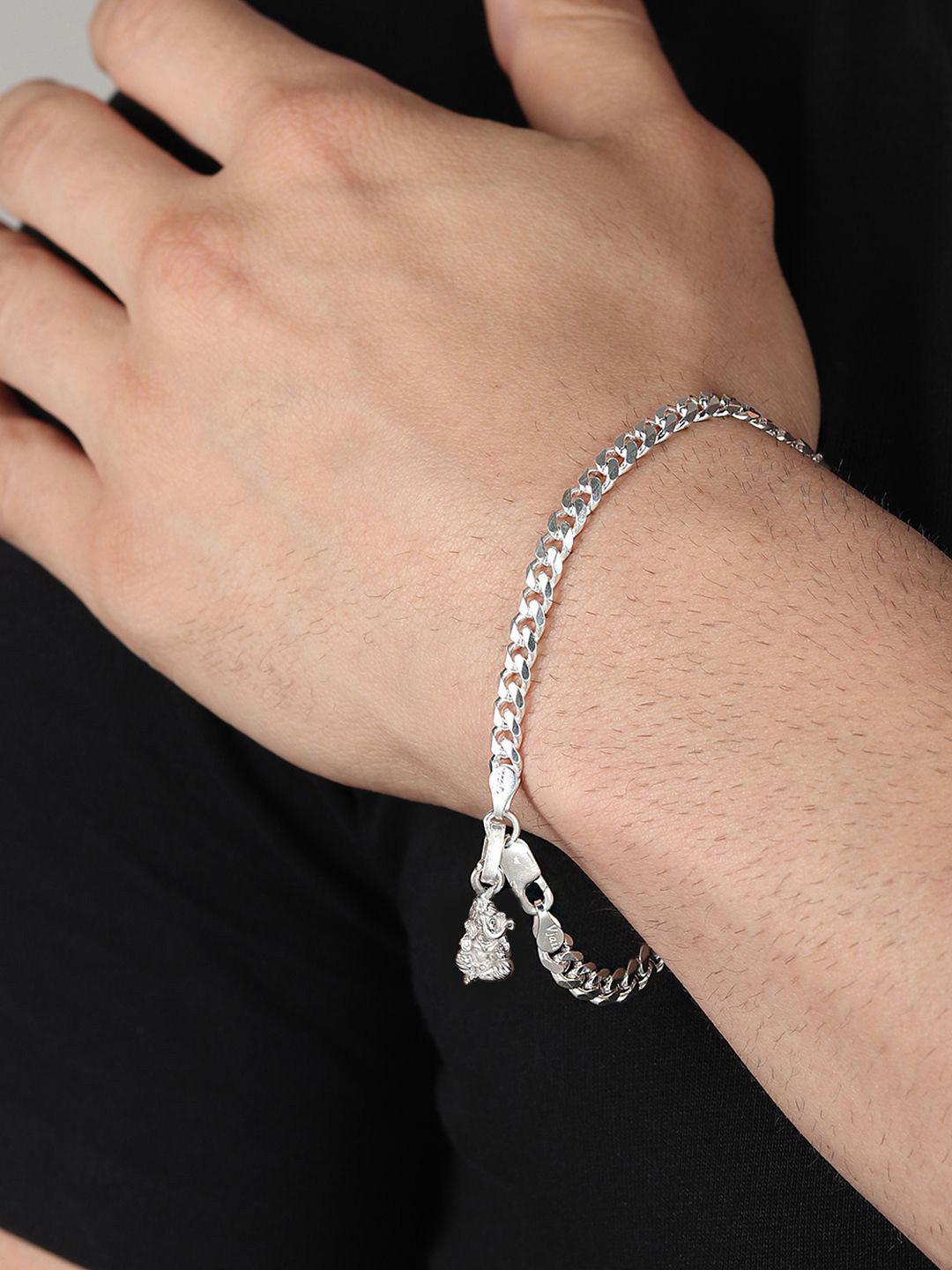 Metronaut Sterling Silver God Narsimha Link Bracelet