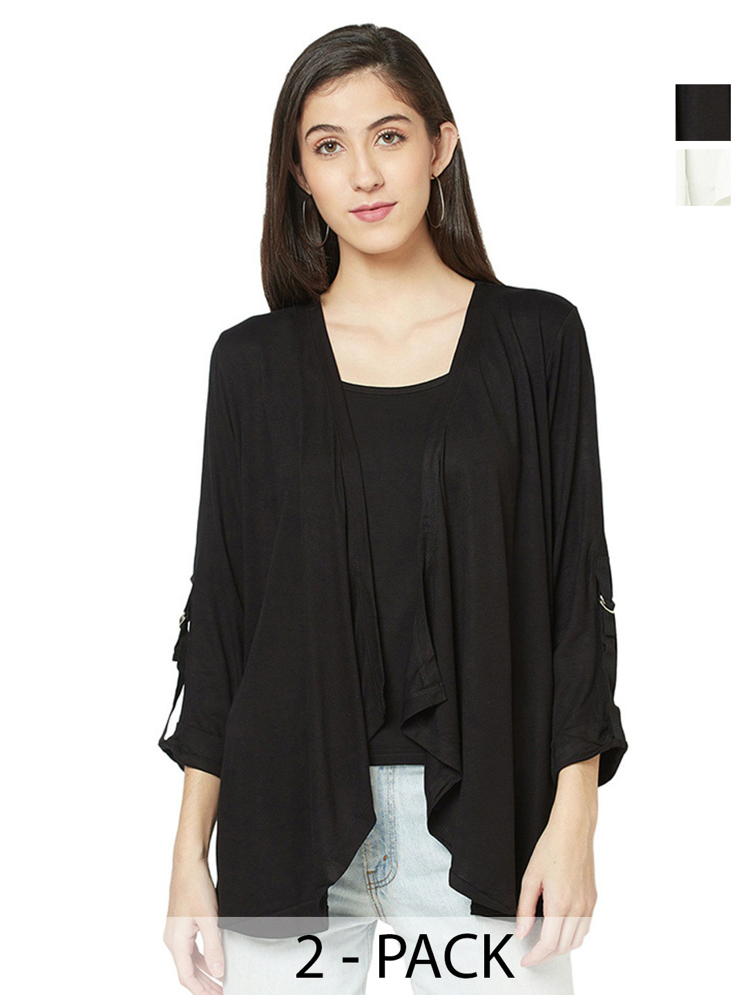 Espresso Selection Of 2 Self Design Shrug