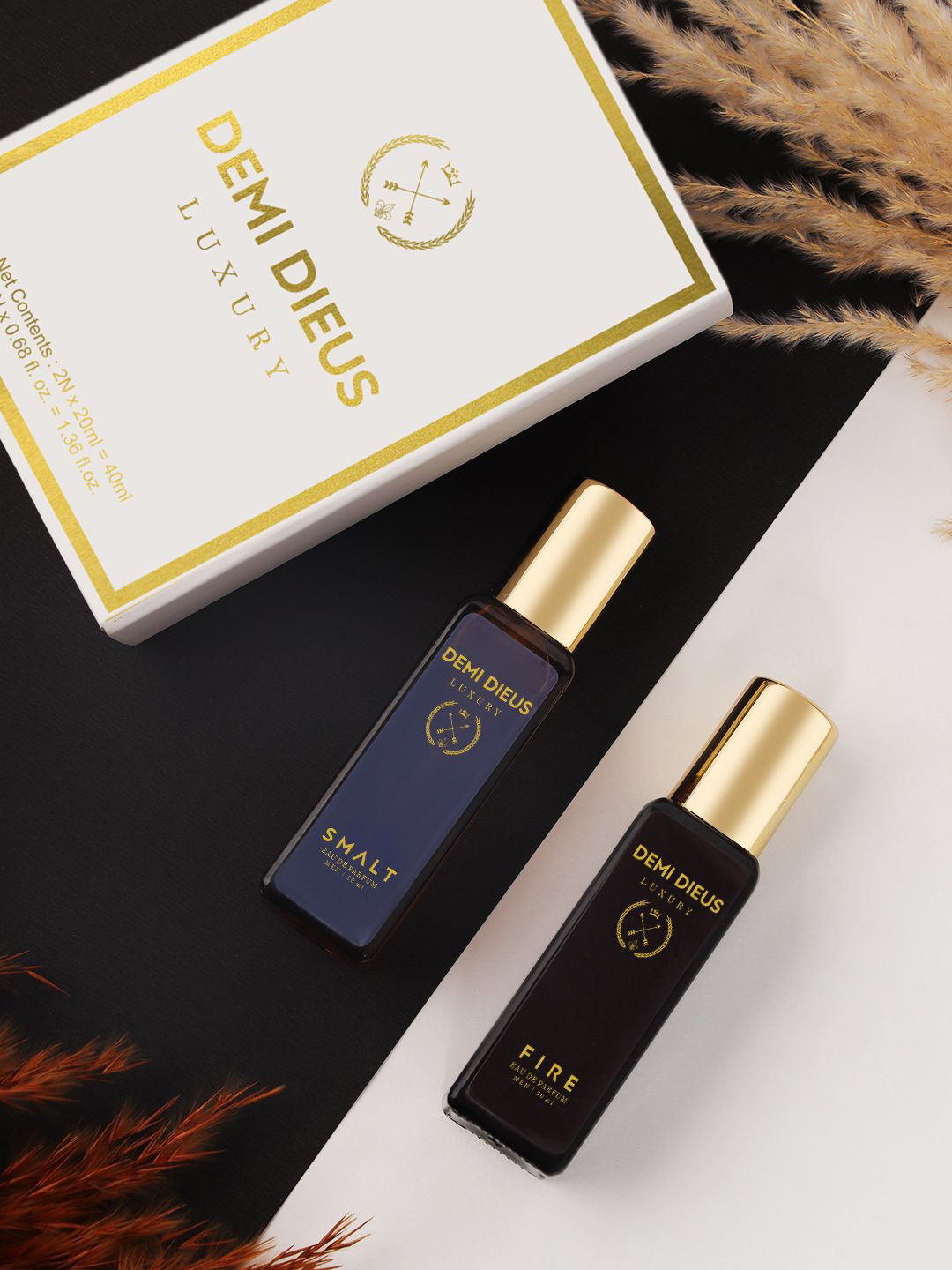 DEMI DIEUS Set Of 2 Fire & Smalt Long Lasting Eau de Parfum - 20 ml Each