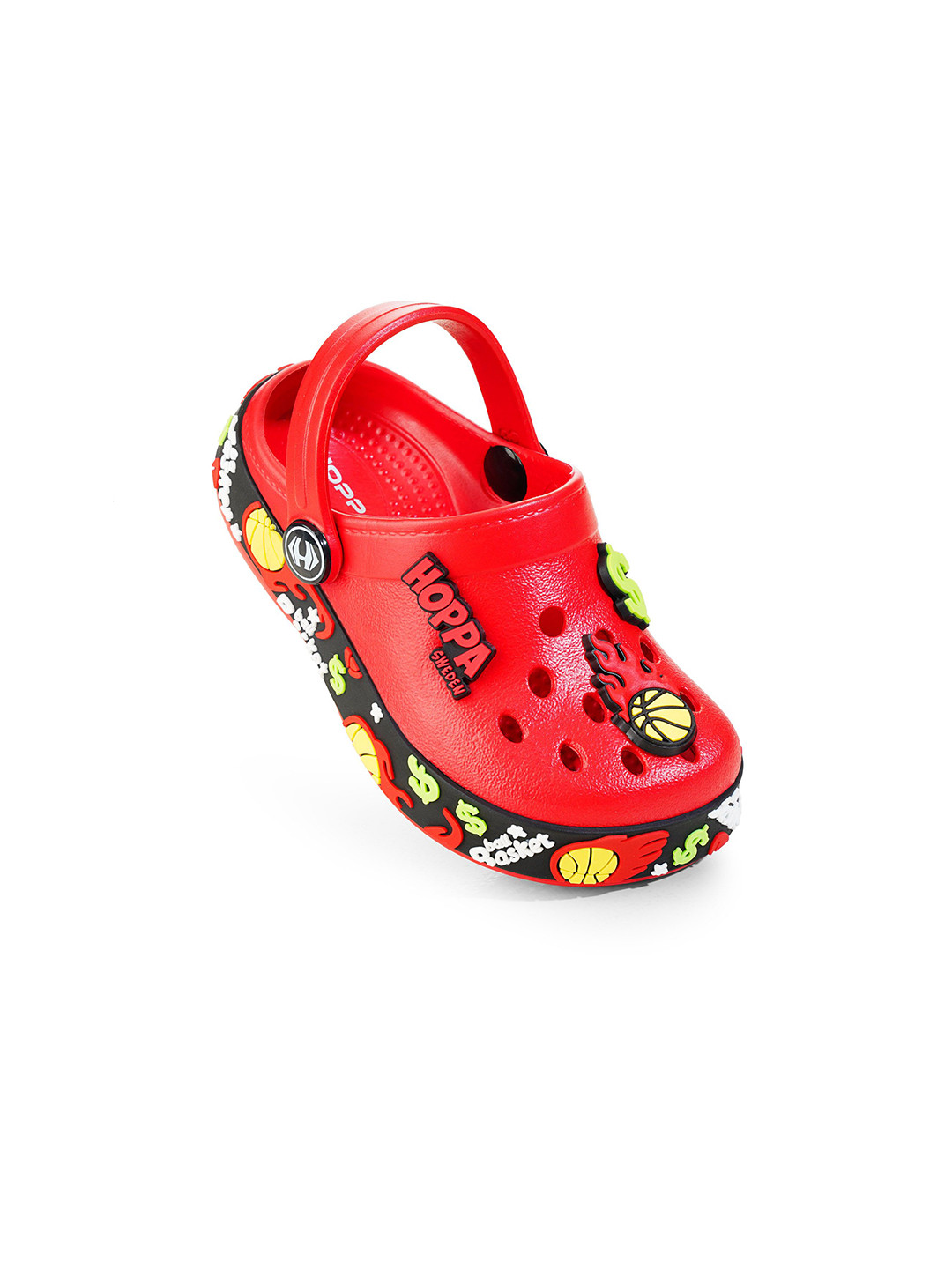 Hoppa Super Star Red Kids Clogs