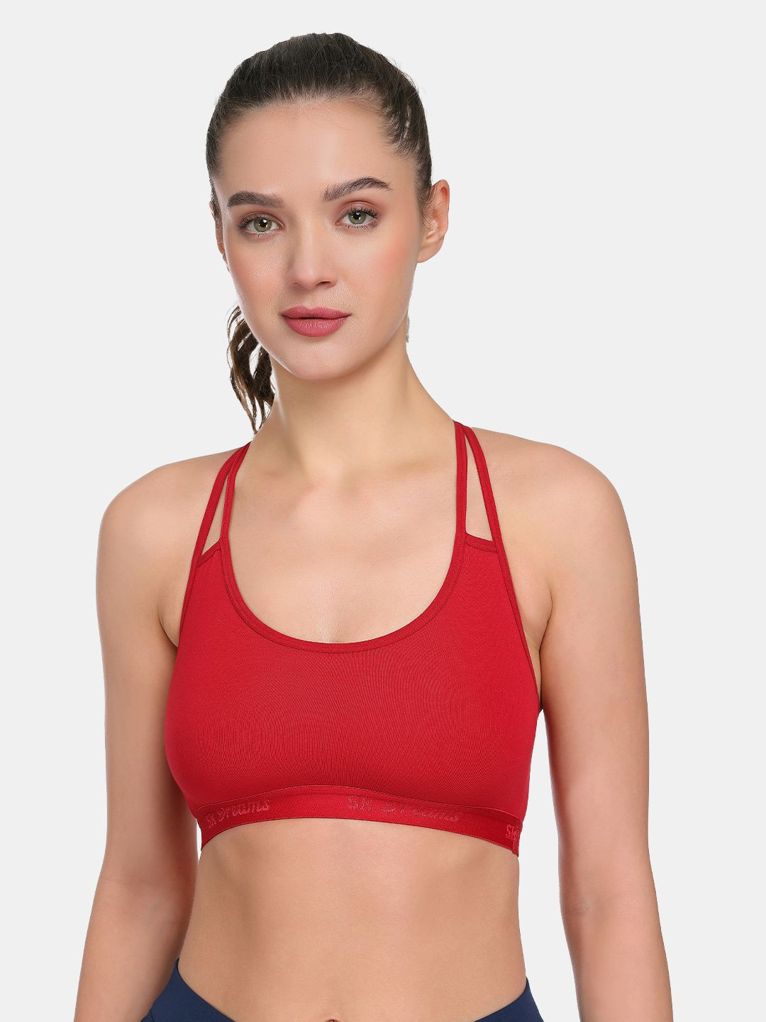 SKDREAMS Full Coverage Wireless & Non Padded Seamless Racer back Sports Bra