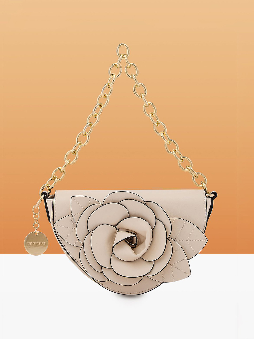Caprese Bloom Women White Small Sling Bag