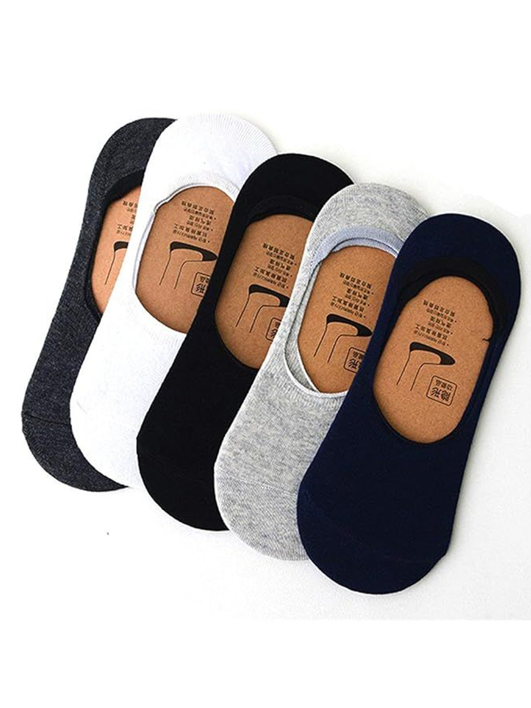 POLLOLOCO Women Pack Of 5 Breathable Low Cut Shoe Liner Socks