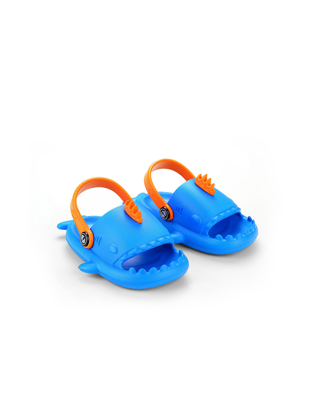 Hoppa Baby Shark Royal Blue/Orange Sliders For Kids
