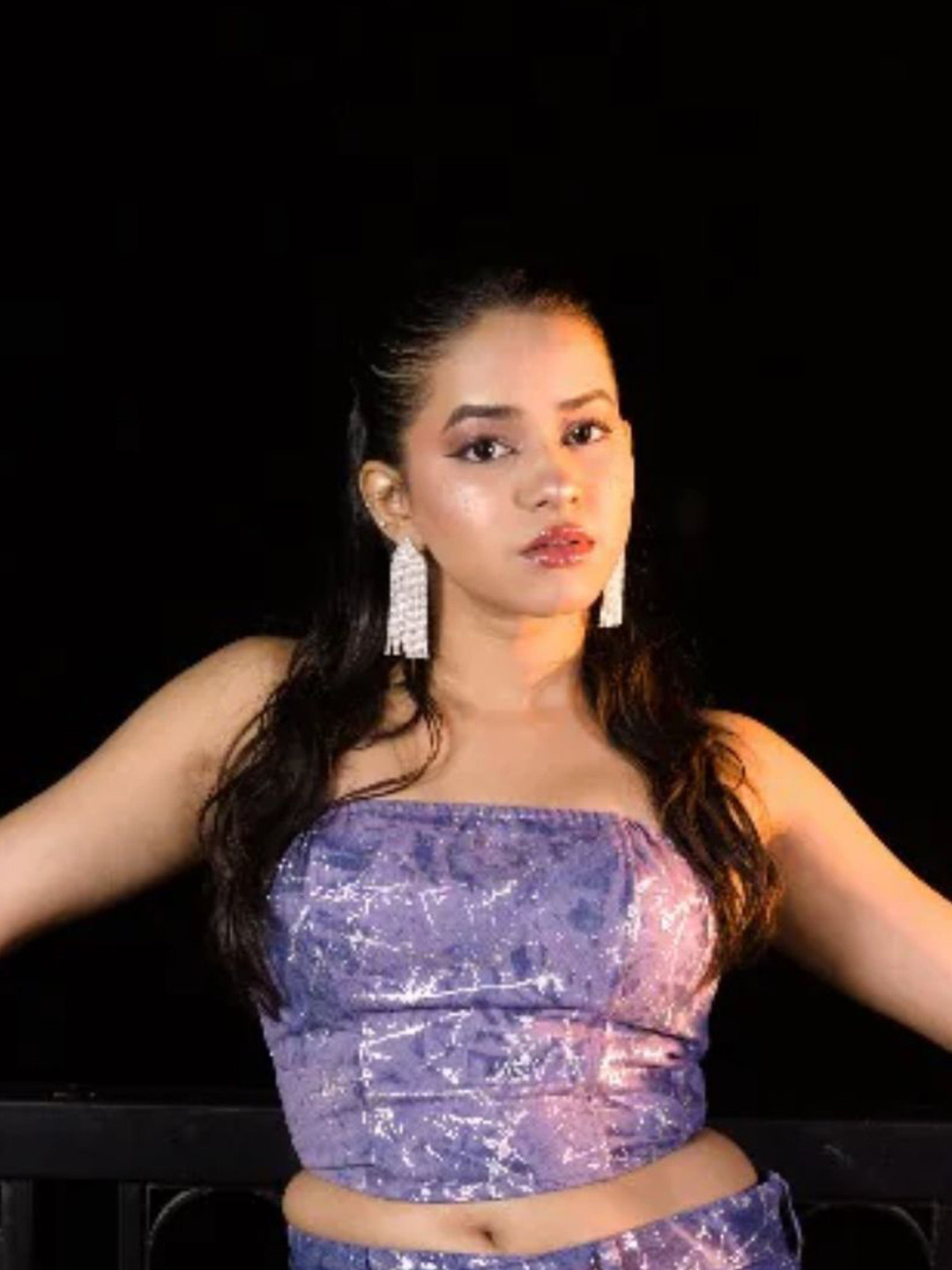 Off Duty India Milan High Street Foil Corset Denim