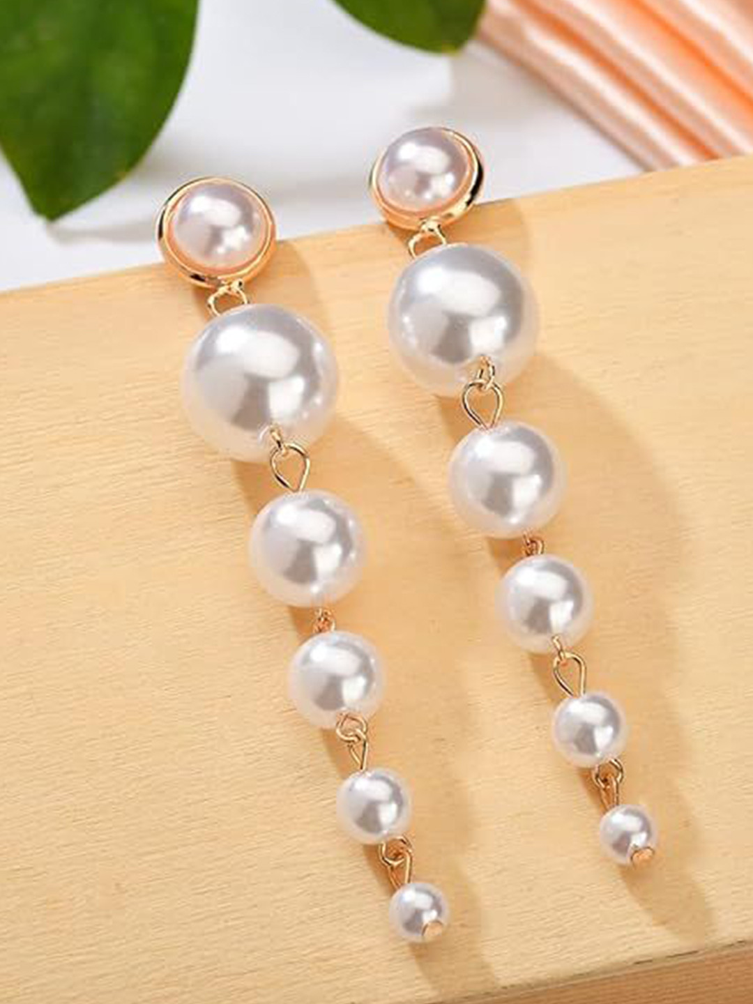 JMBW INTERNATIONAL Pearls Beaded Jewellary Set