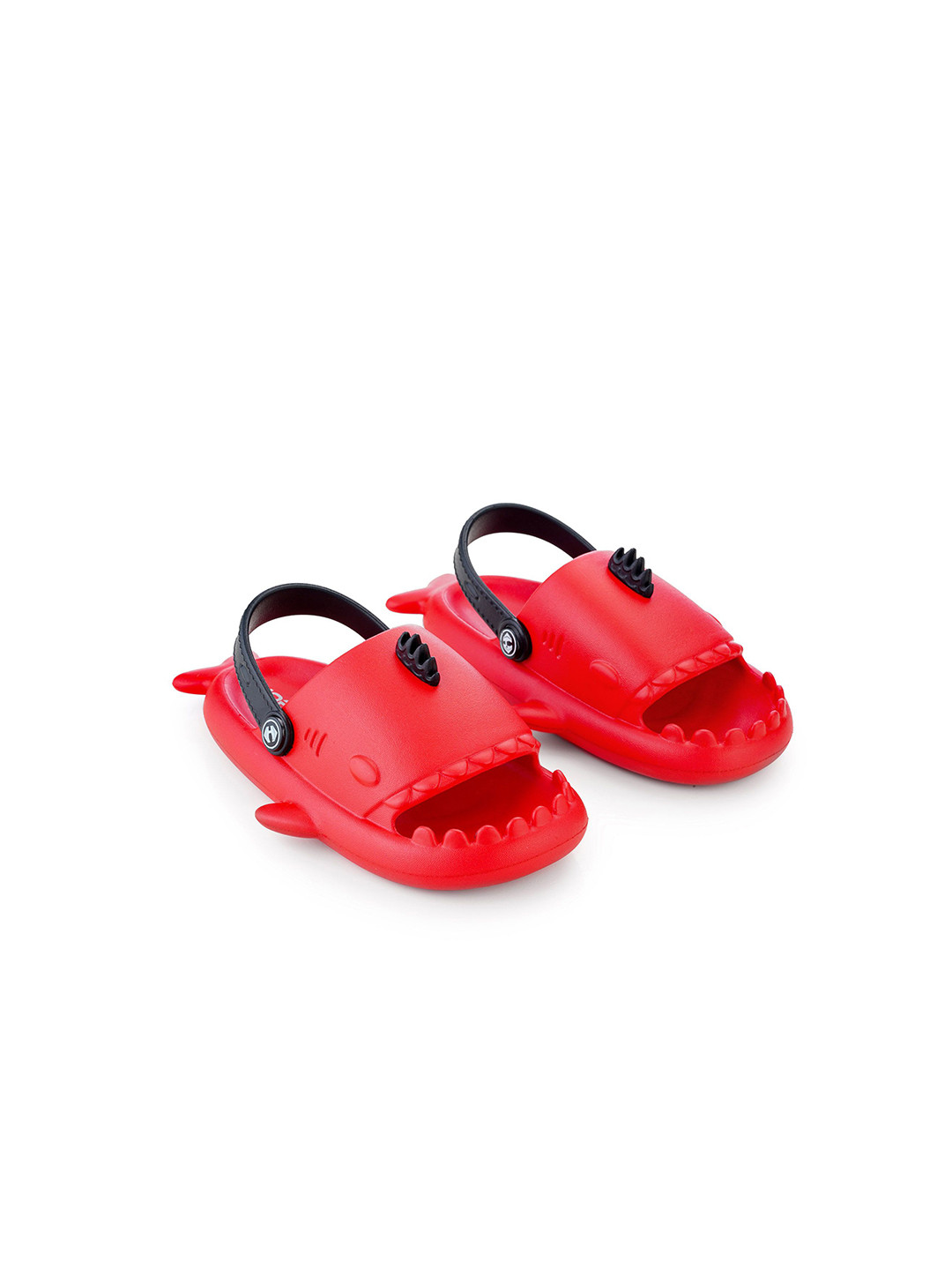 Hoppa Baby Shark Red/Black Sliders For Kids