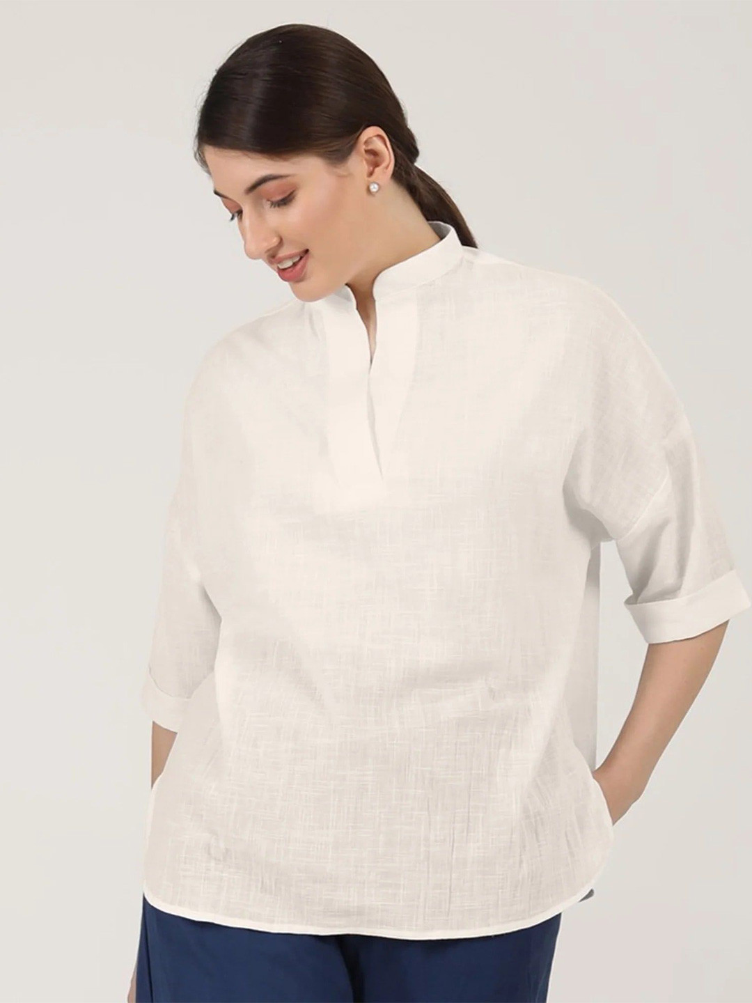 Saltpetre Women Cream Kimino Top