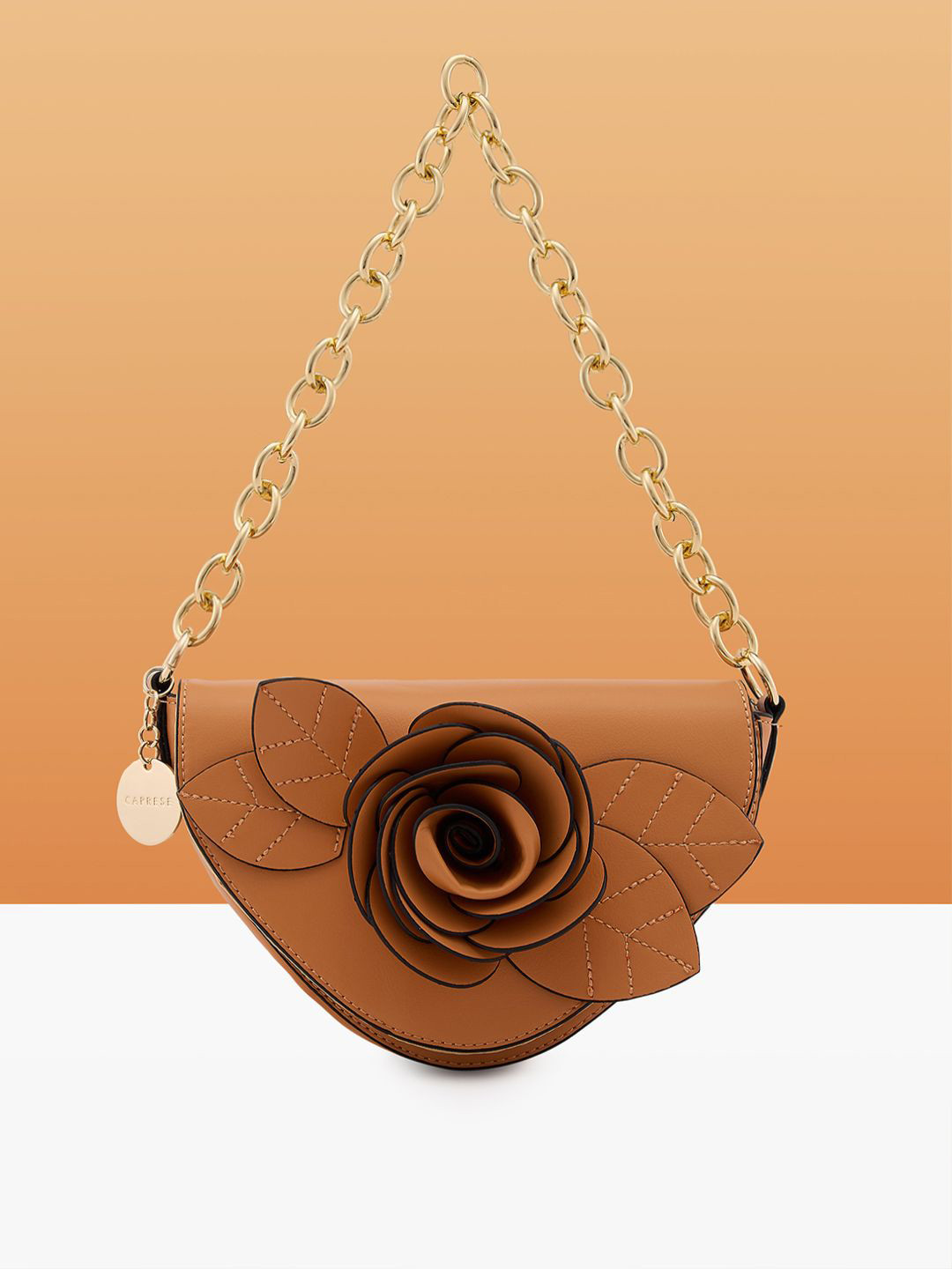 Caprese Bloom Women Apricot Small Sling Bag