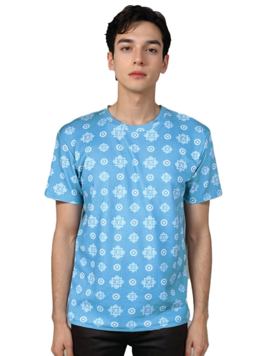 MAATIR DESIGNS Unisex Floral Printed Round Neck T-shirt