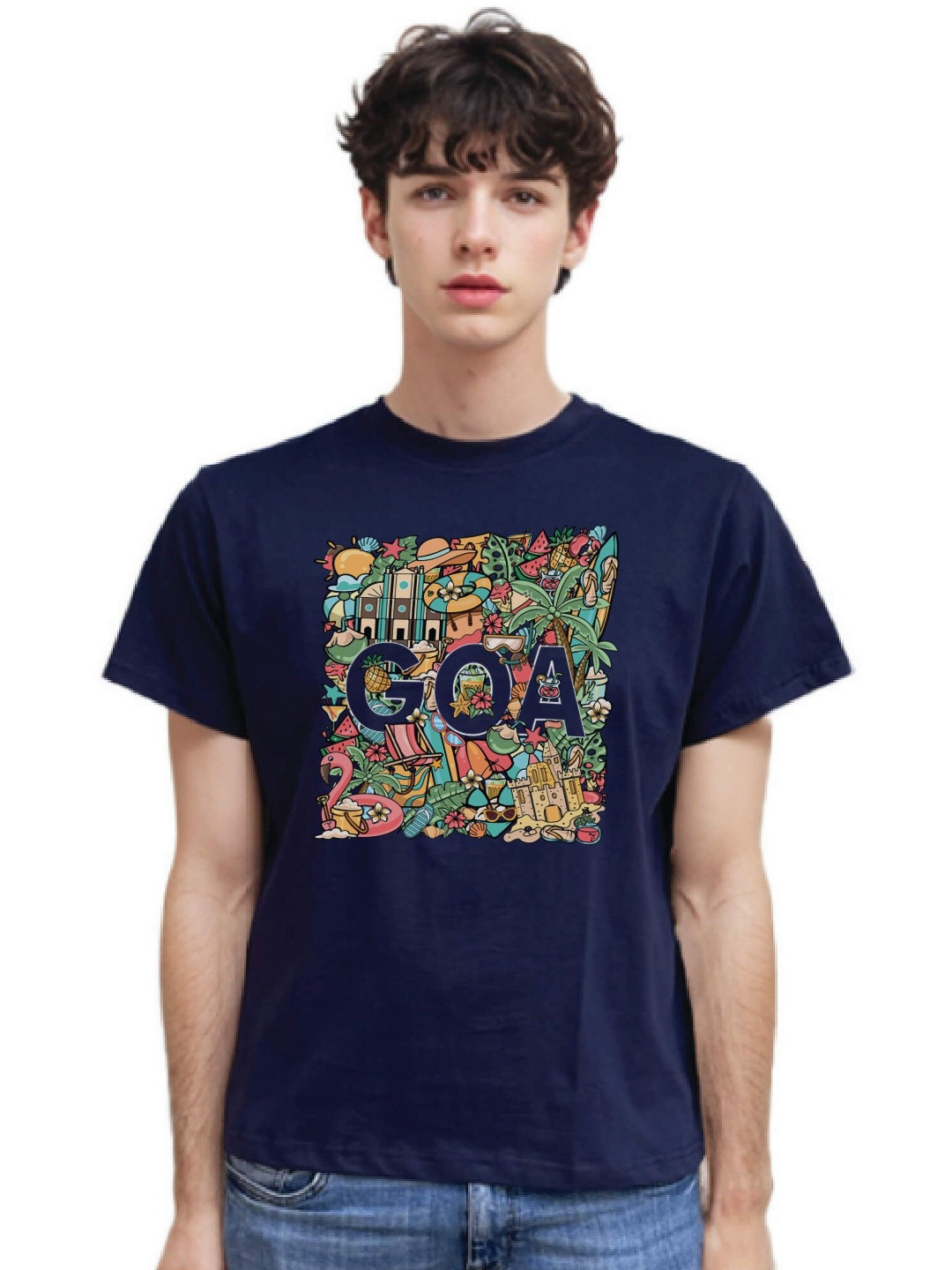 MAATIR DESIGNS Unisex Graphic Printed Round Neck Cotton T-shirt