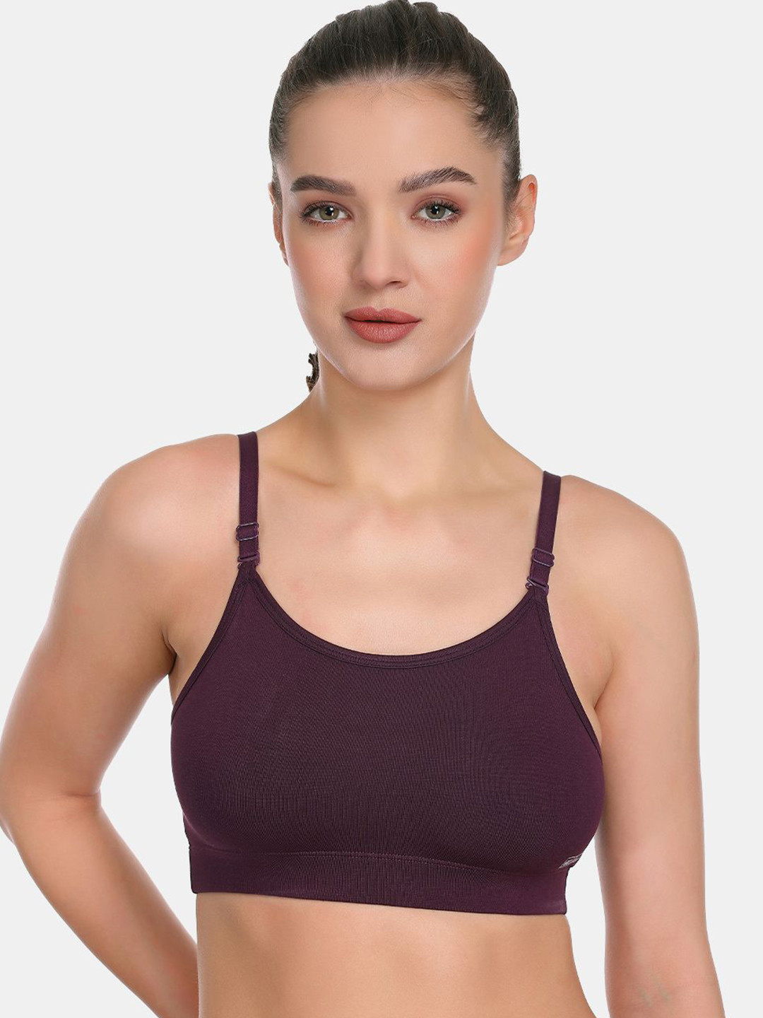 SKDREAMS Full Coverage Wireless & Non Padded Seamless Sports Bra