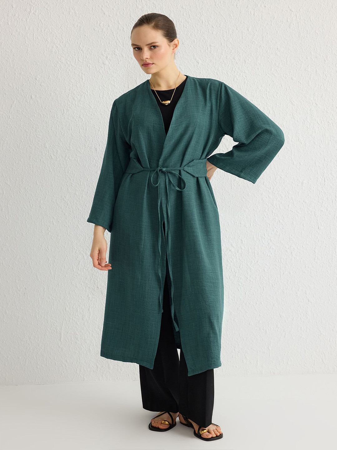 Trendyol Swimwear Cover up Top With Belt