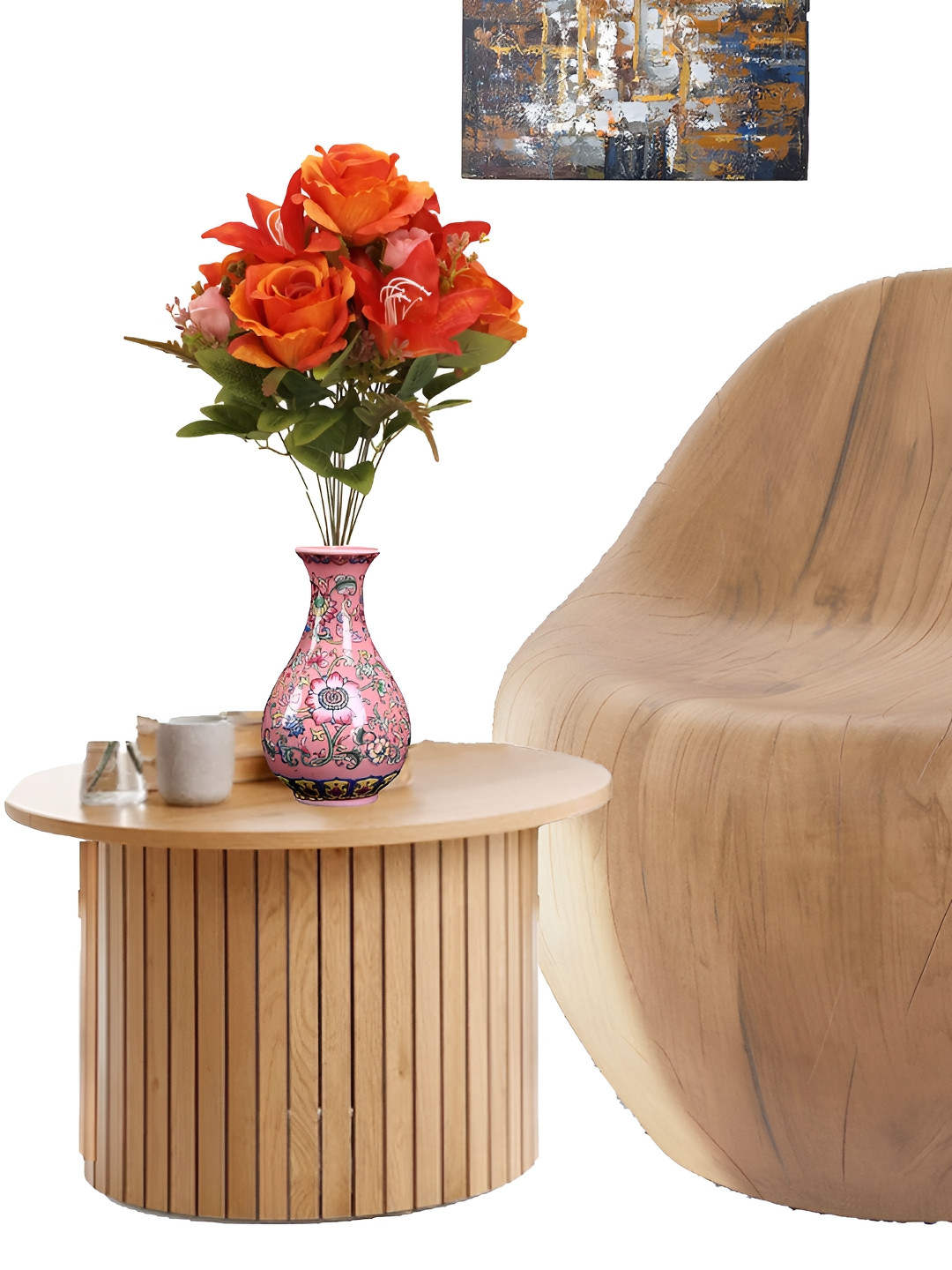 OGI INTERIORS Orange Lily Artificial Flower