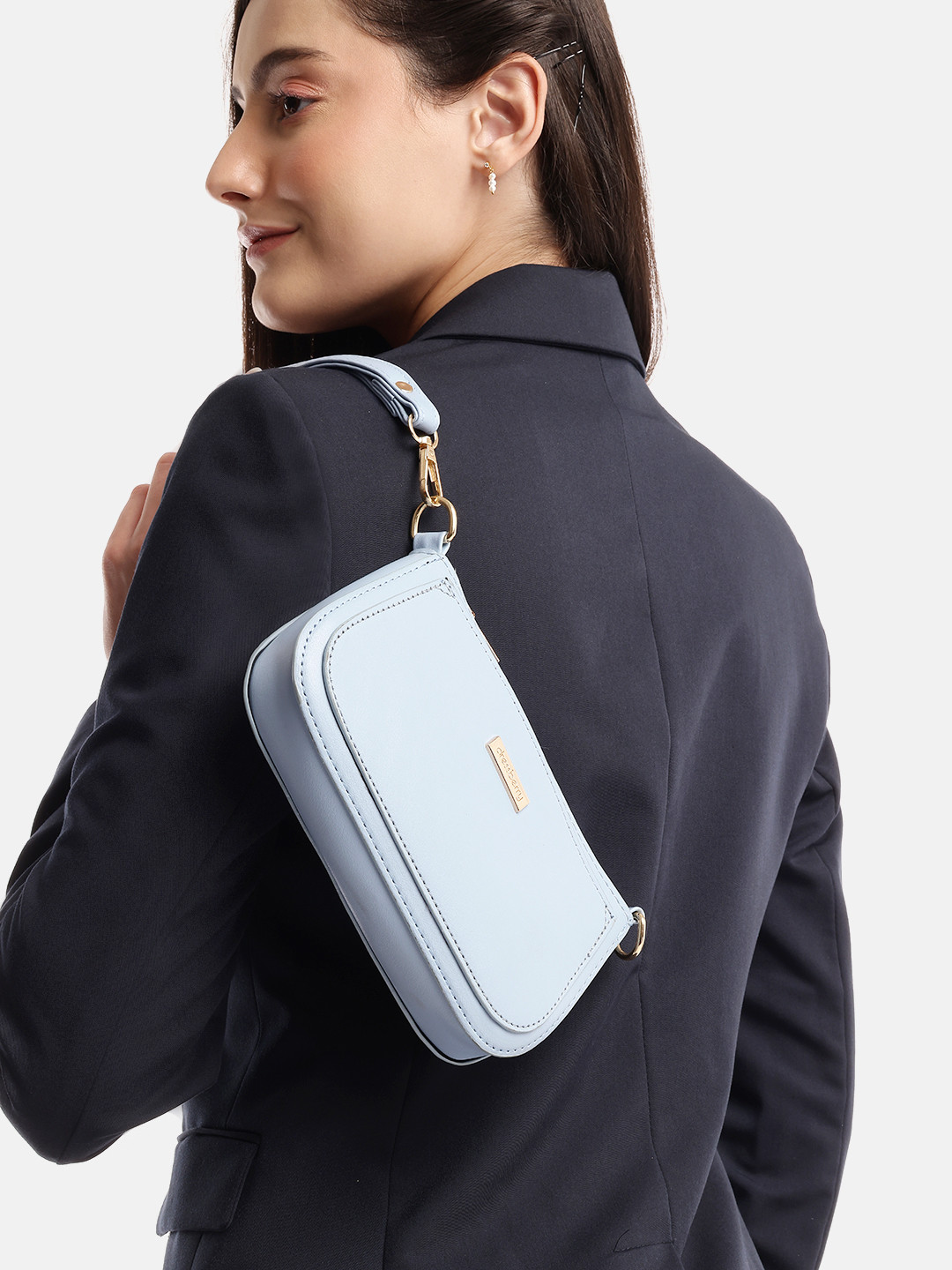 DressBerry Structured Sling Bag with Wrist Loop