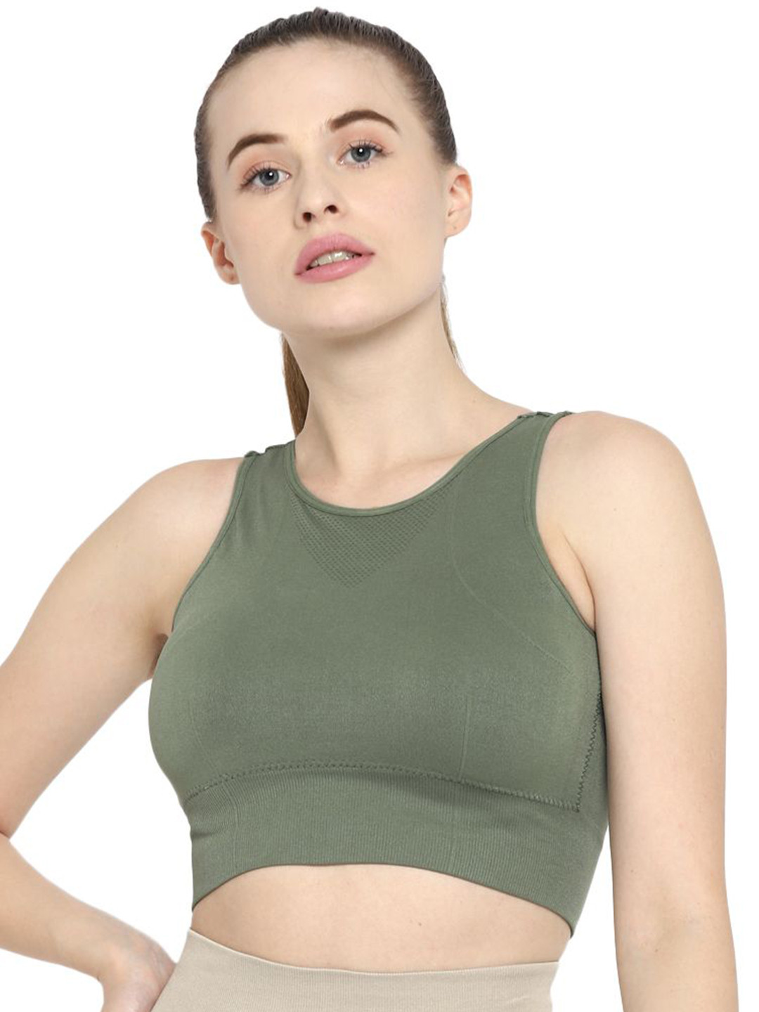 Shakti Warrior JIA Full Coverage Removable Padded Dry Fit Yoga Sports Bra