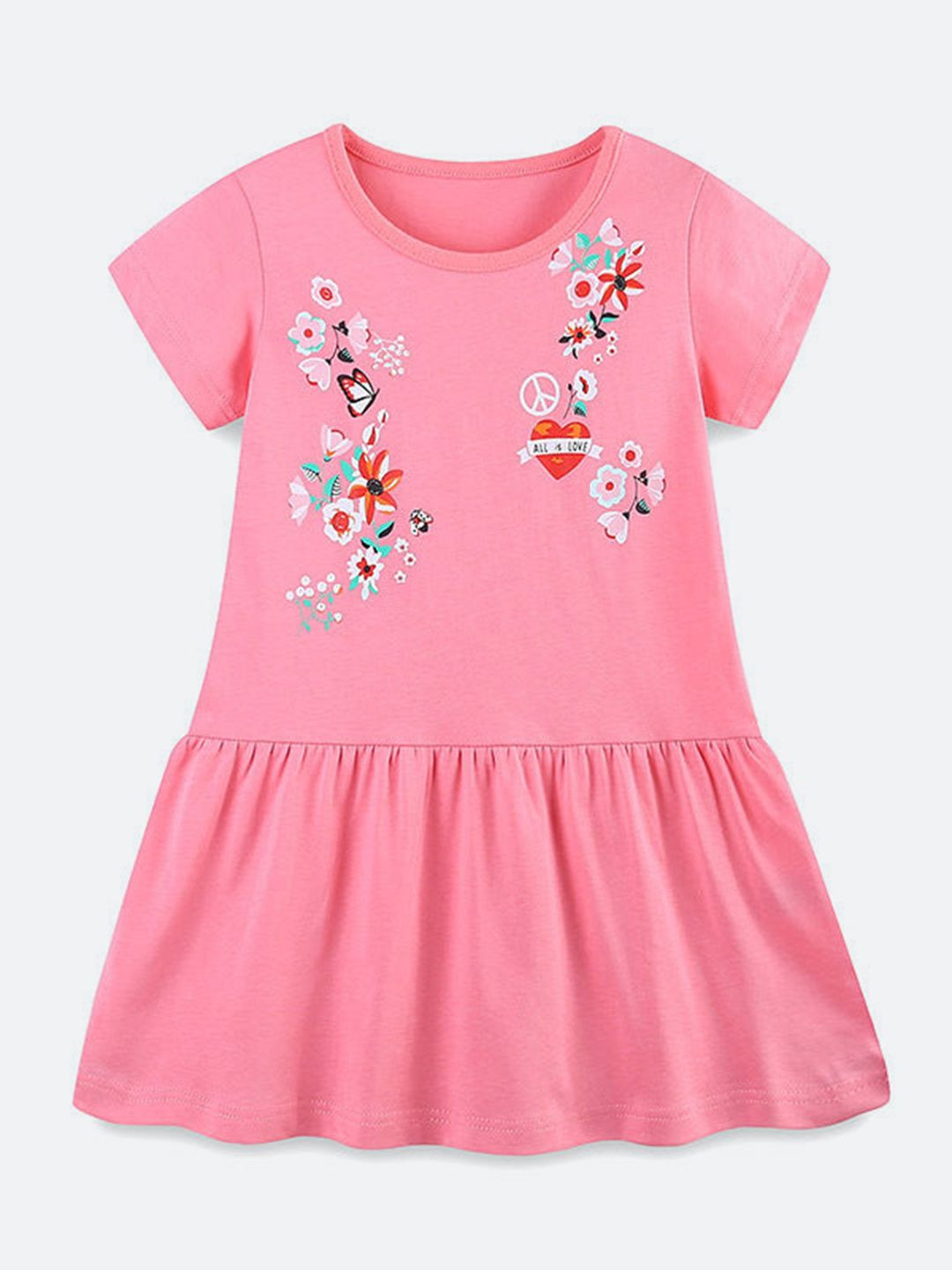 Oh Rare Girls  Cotton Drop-Waist Dress