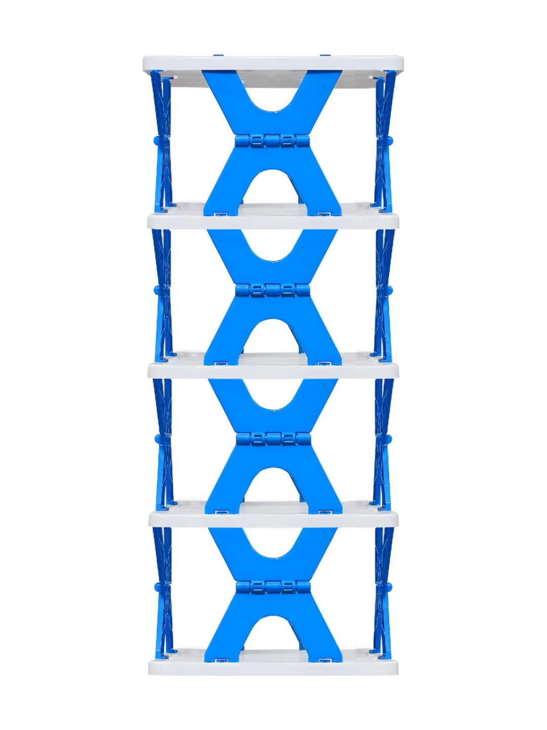Rmerchants Blue & White 5-Tier Durable Shoe Rack