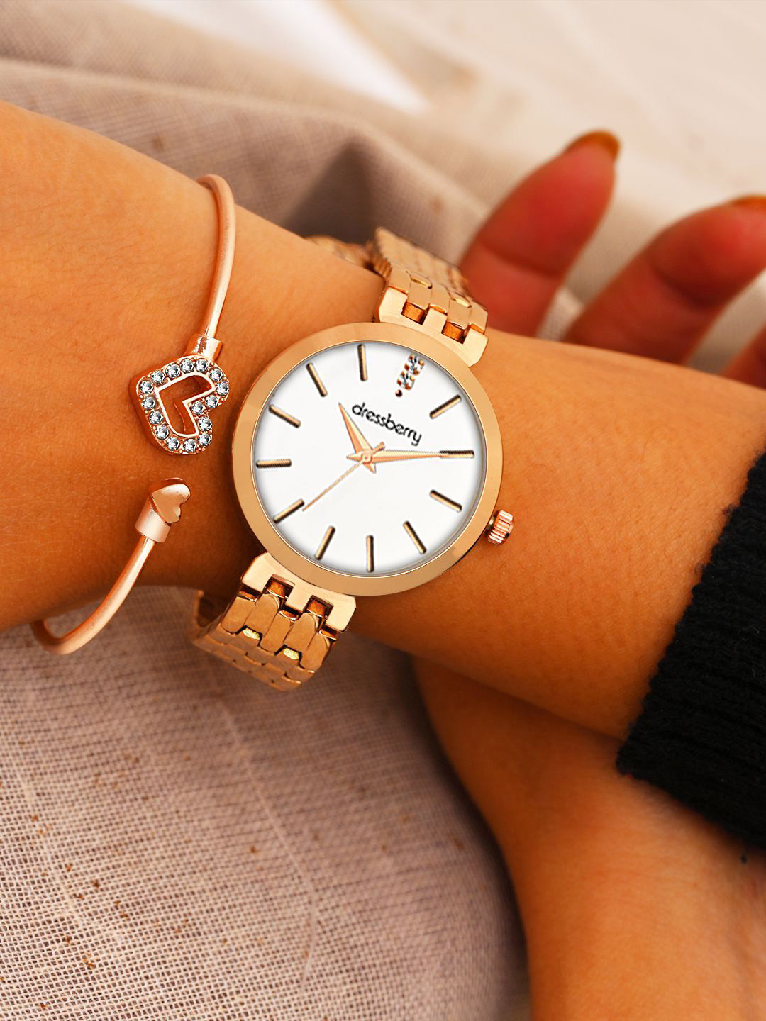 Dressberry Women Pack of 2 Watches Gift Set DBSet25 Set Set-32