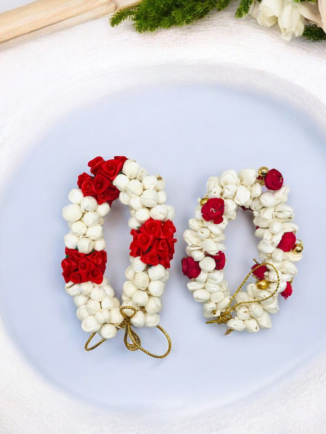GADINFASHION Pack Of 2 Mogra Gajra Flower Bun Juda