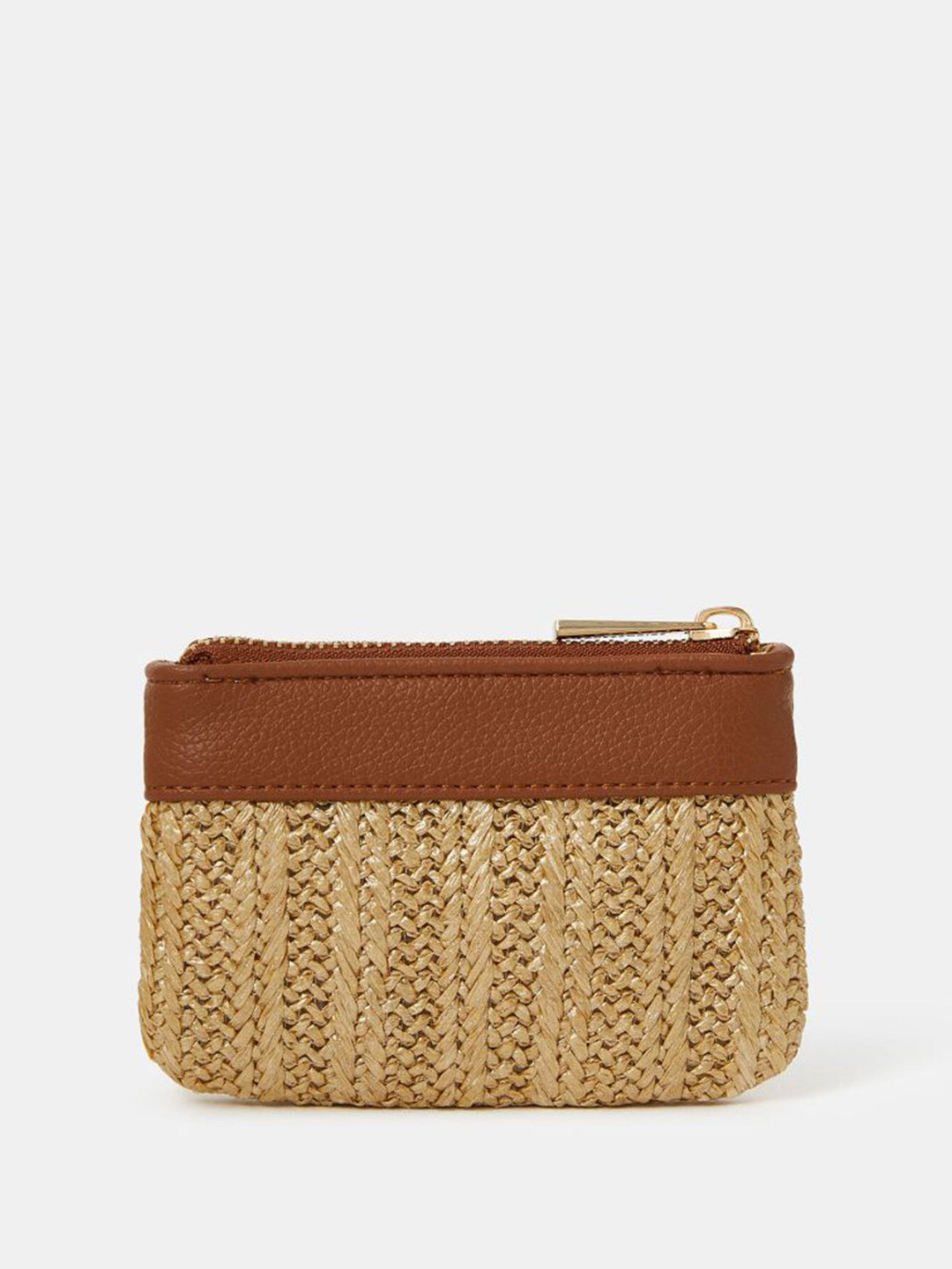 Accessorize London Women's Metallic Raffia Coin Purse