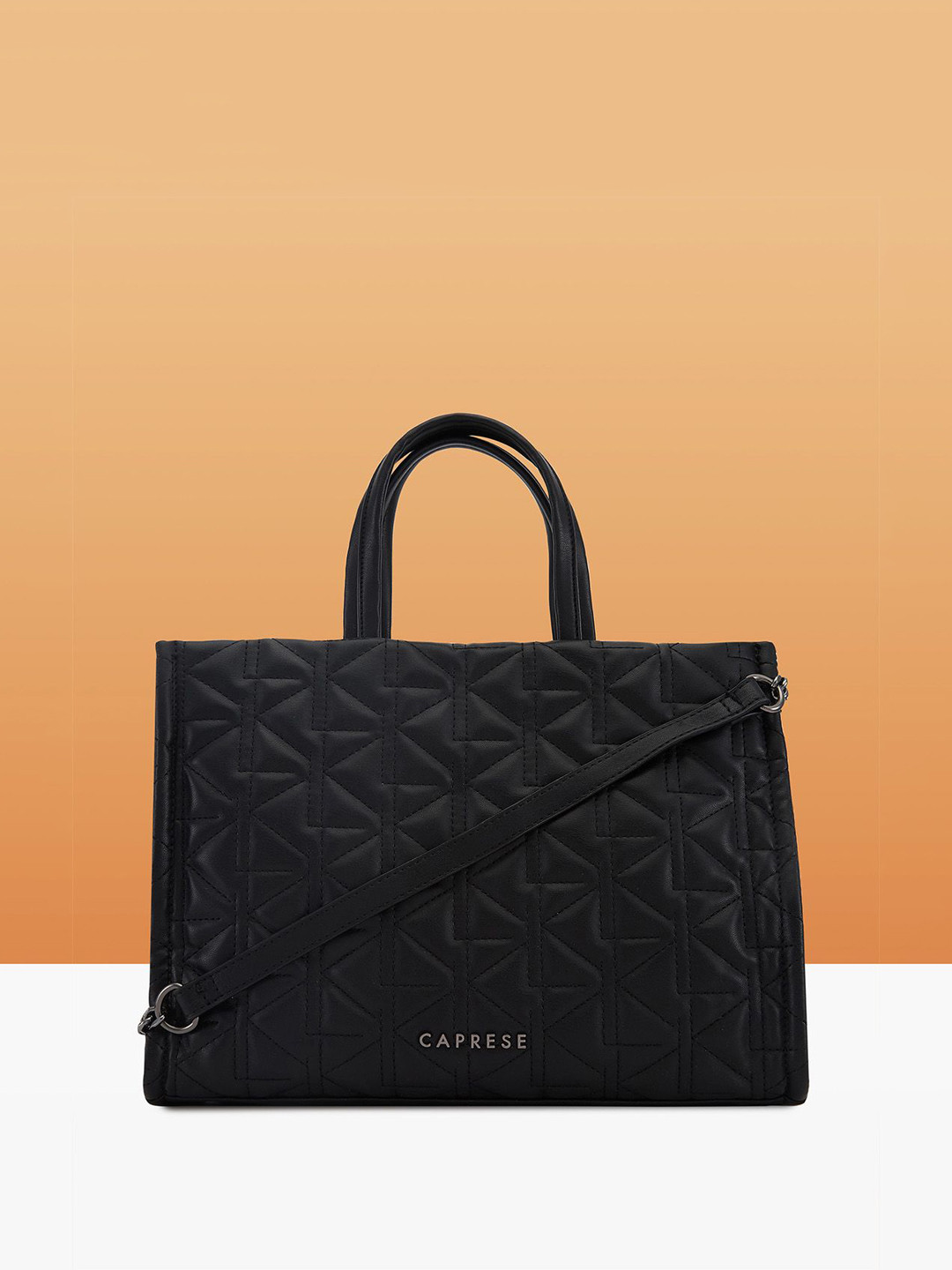 Caprese Ritva Women Solid Structured Tote Bag