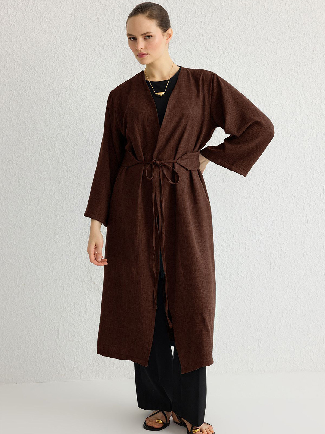 Trendyol Tie-Up Detail Swimwear Coverup Top