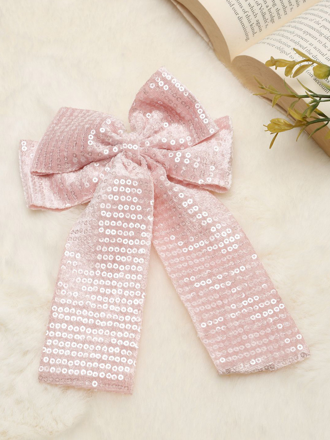 Stoln Women Bow Detailed sequin Hair Clip