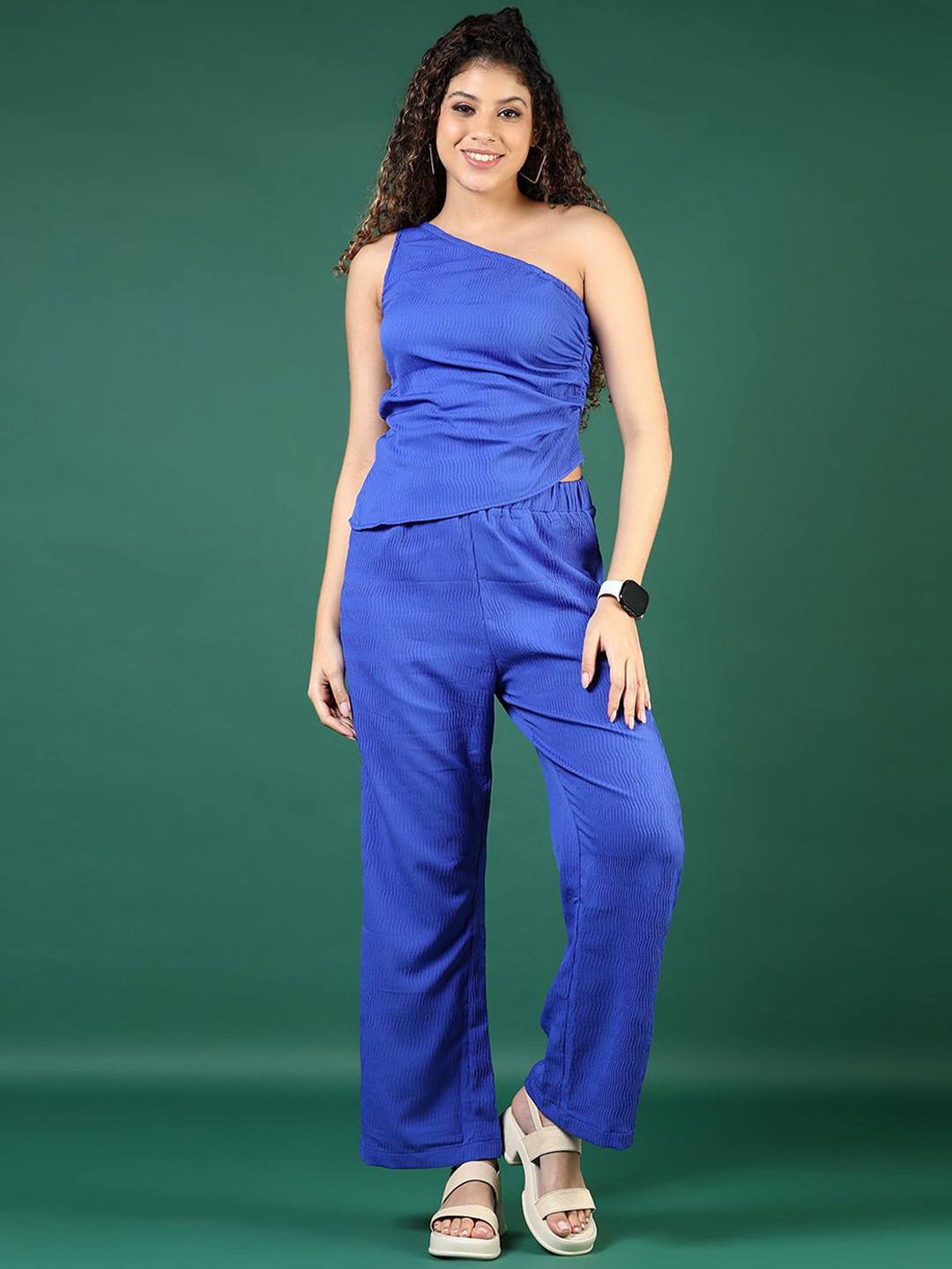 V-Mart One Shoulder Sleeveless Top With Trouser
