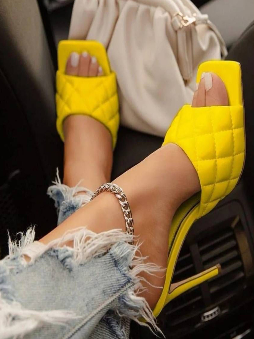 GLO GLAMP Suede Slim Heeled Sandals