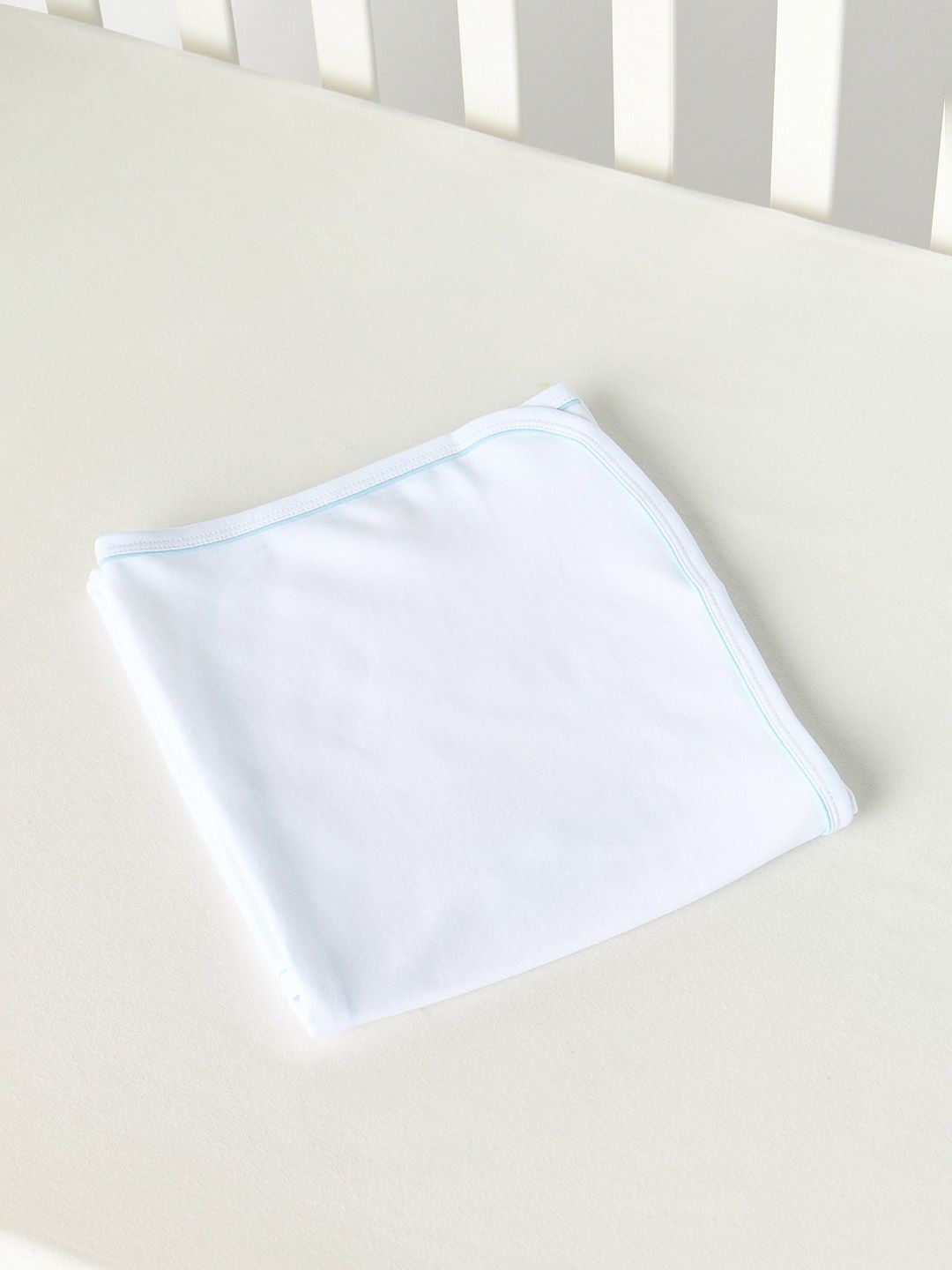 Juniors by Babyshop White Cotton Receiving Single Bed Blanket
