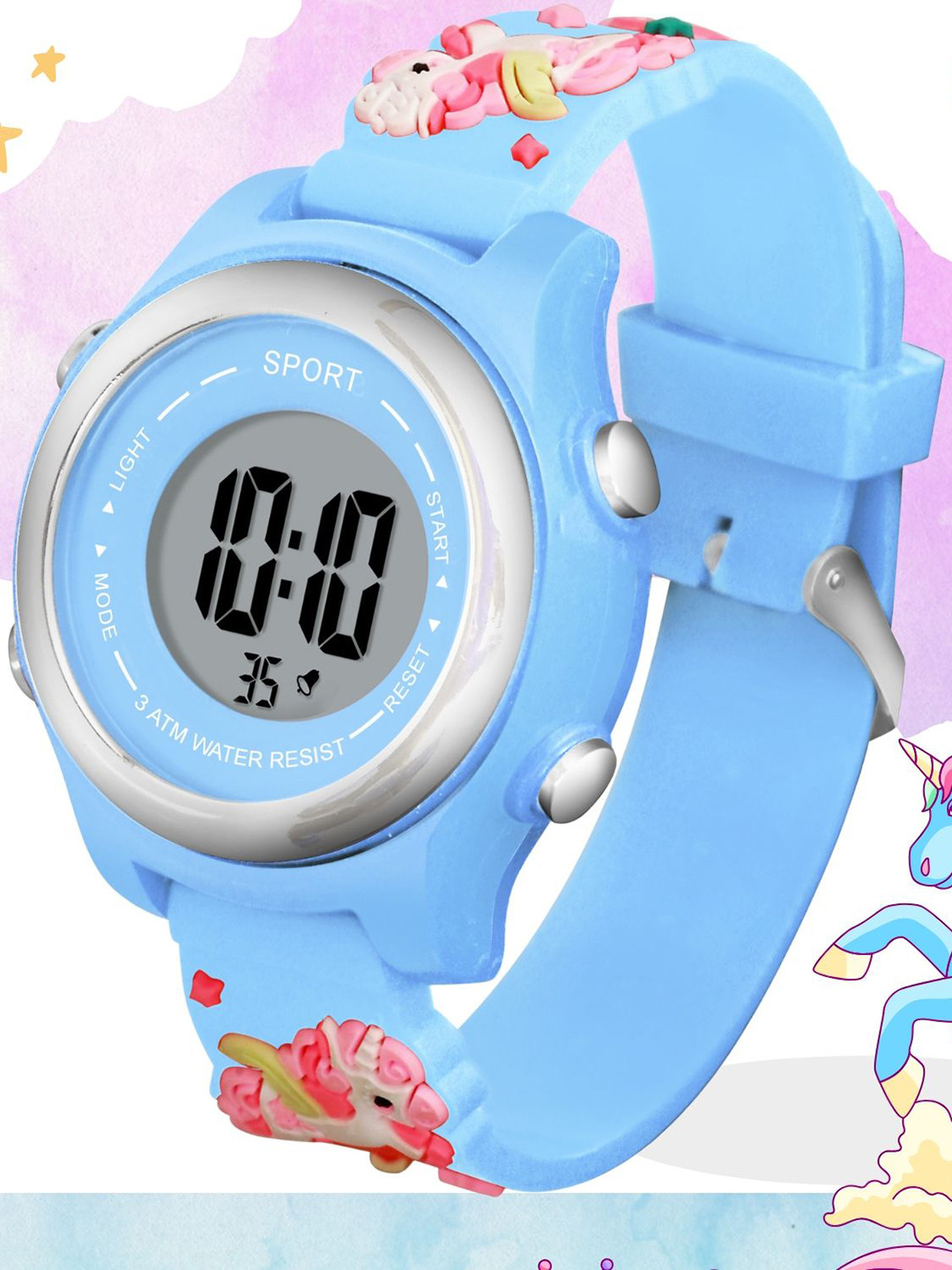 SWADESI STUFF Unisex Kids Dial & Straps Digital Multi Function Automatic Watch