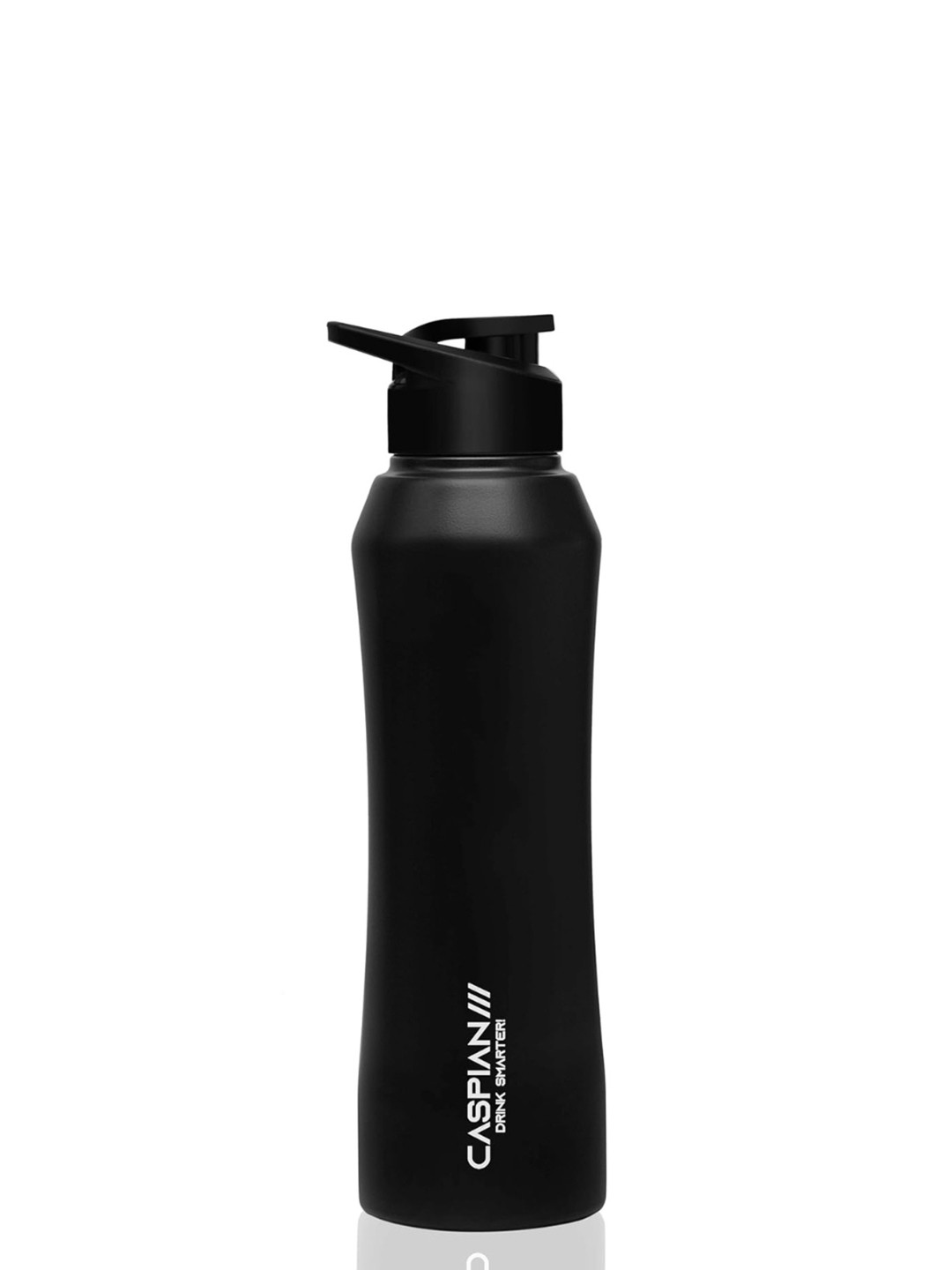 Caspian Trek Black Brand Logo Stainless Steel Single Wall Vacuum Flask - 750ml