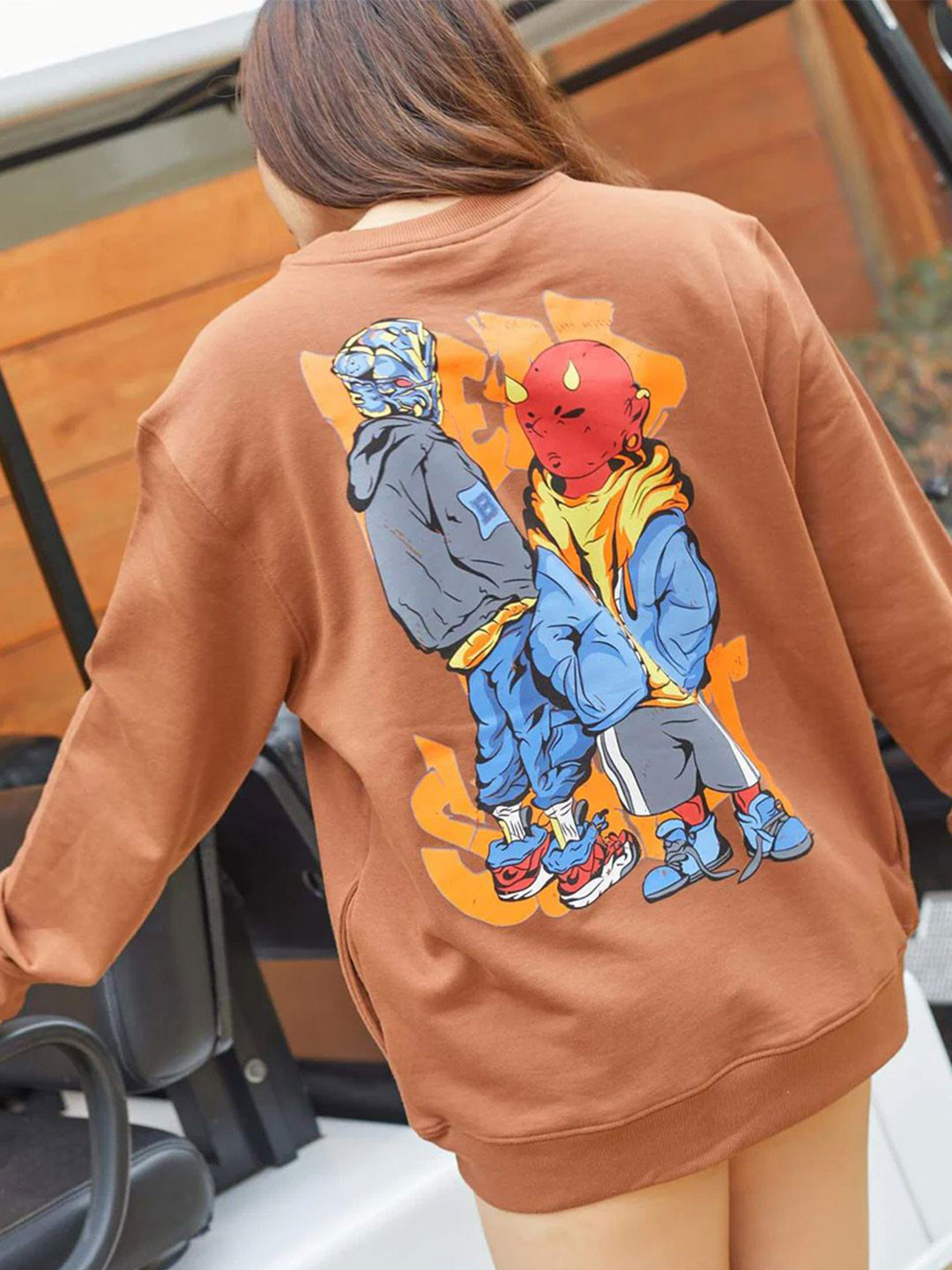 Bonkers Corner Dead End Street Women Printed Sweatshirt