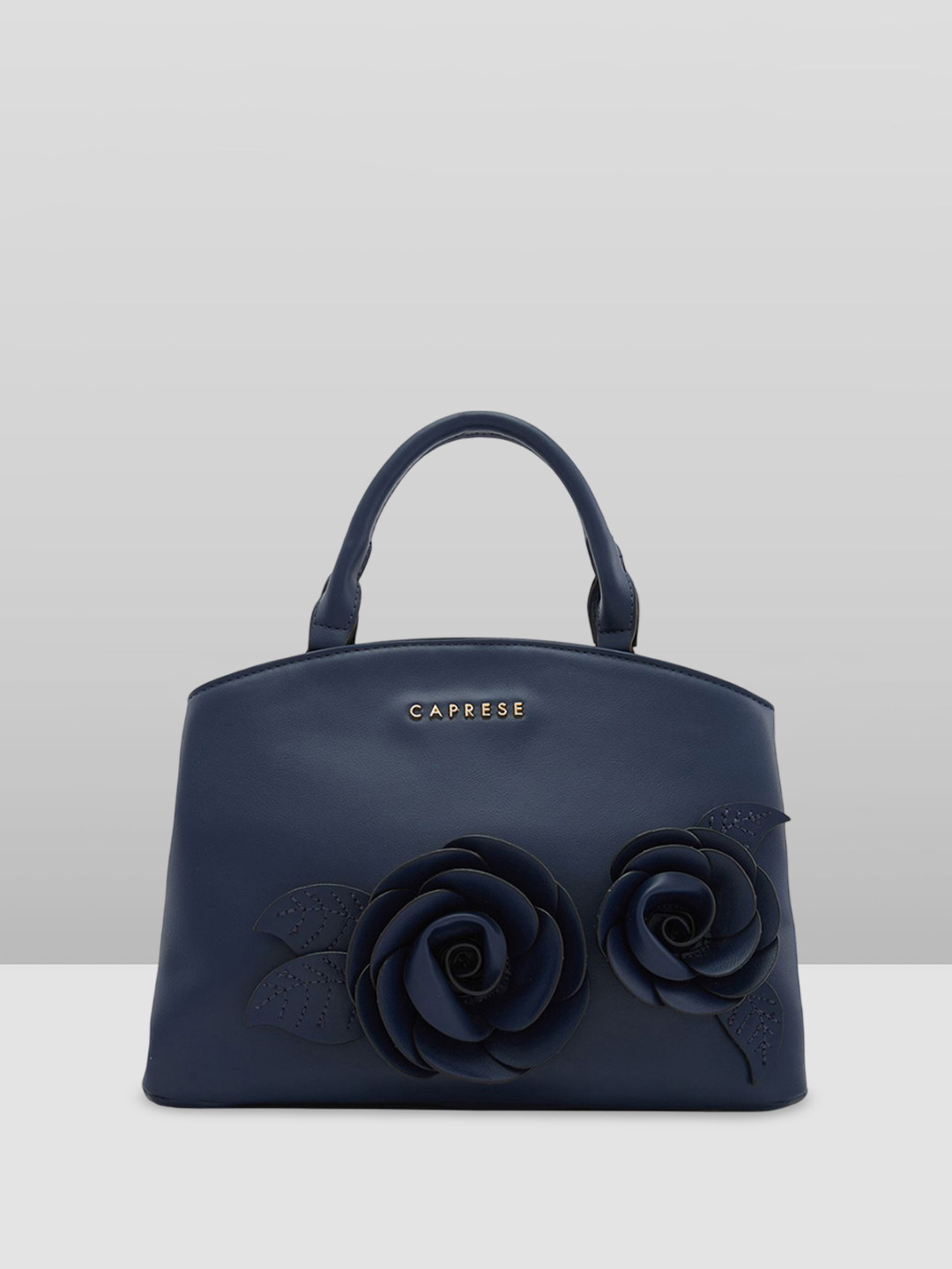 Caprese Bloom Women Navy Small Satchel Bag