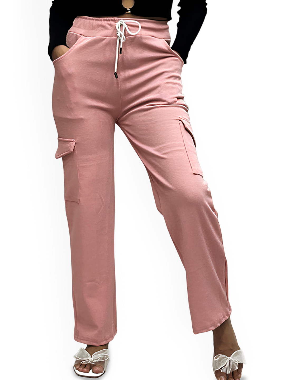 MULTIWA Women Classic High-Rise Cotton Cargos