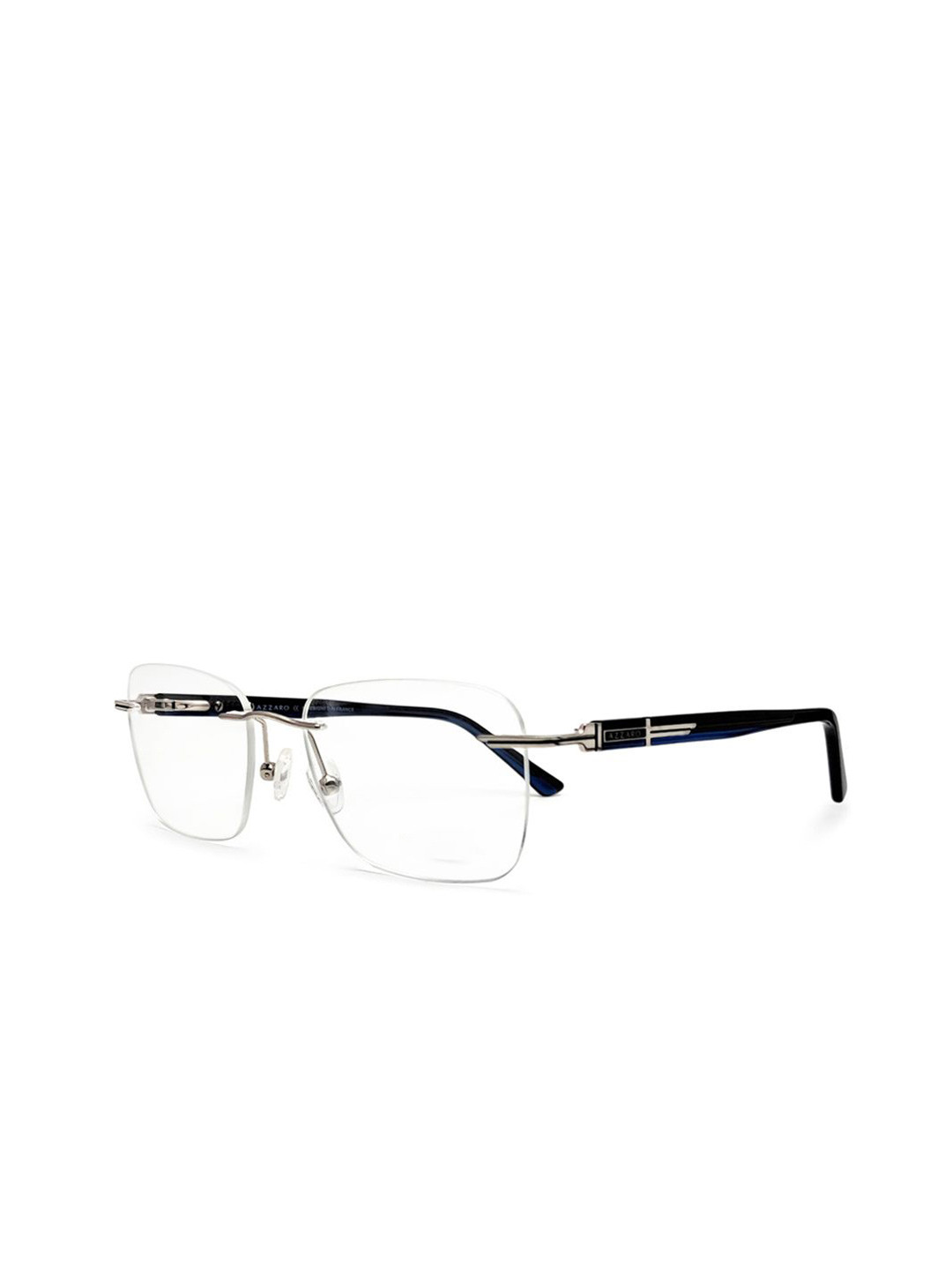 Azzaro Men Shiny Rimless Square Frames