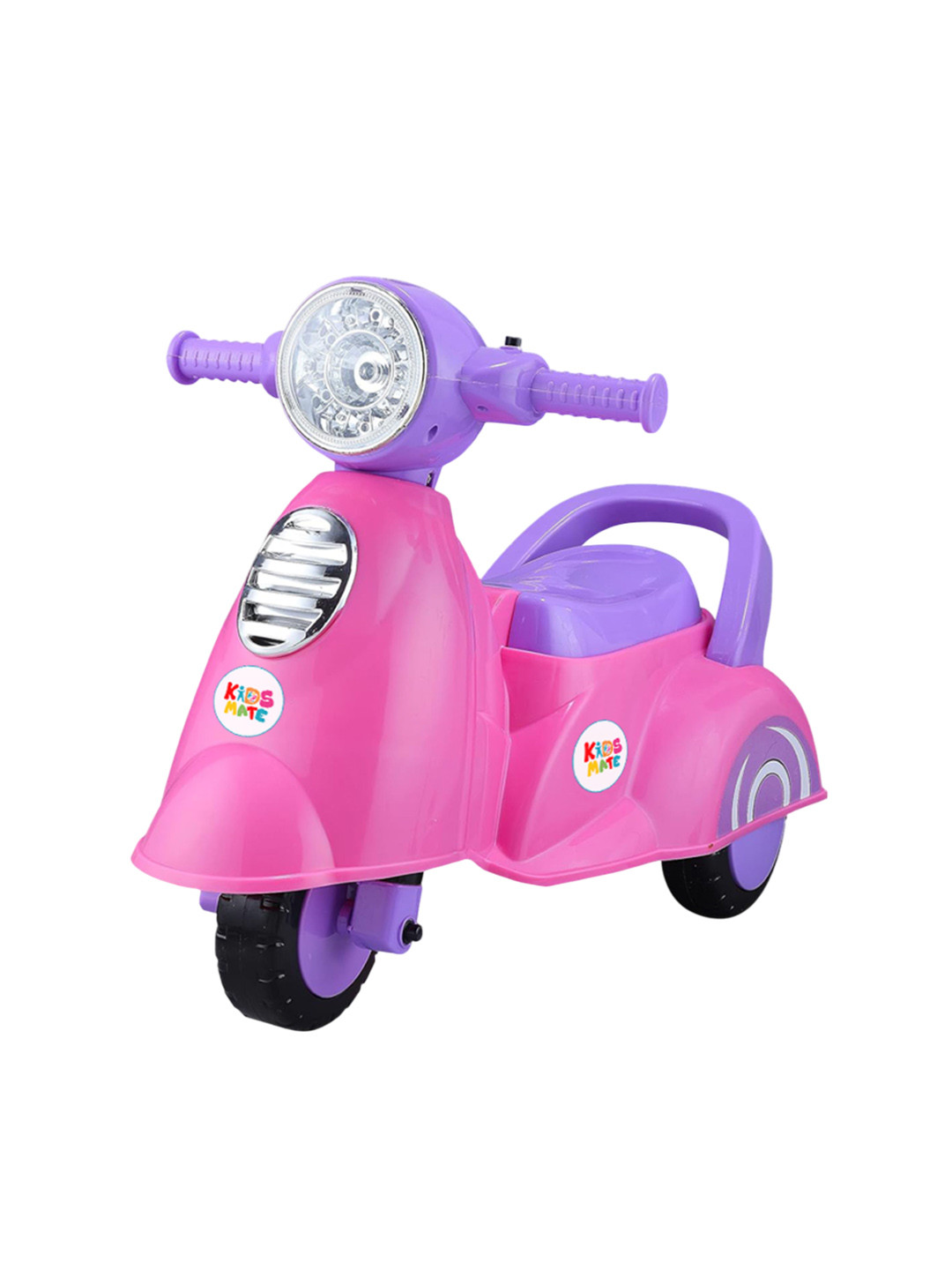 KIDSMATE Kids Rhino Manual Push Ride On Scooter With Music & Lights