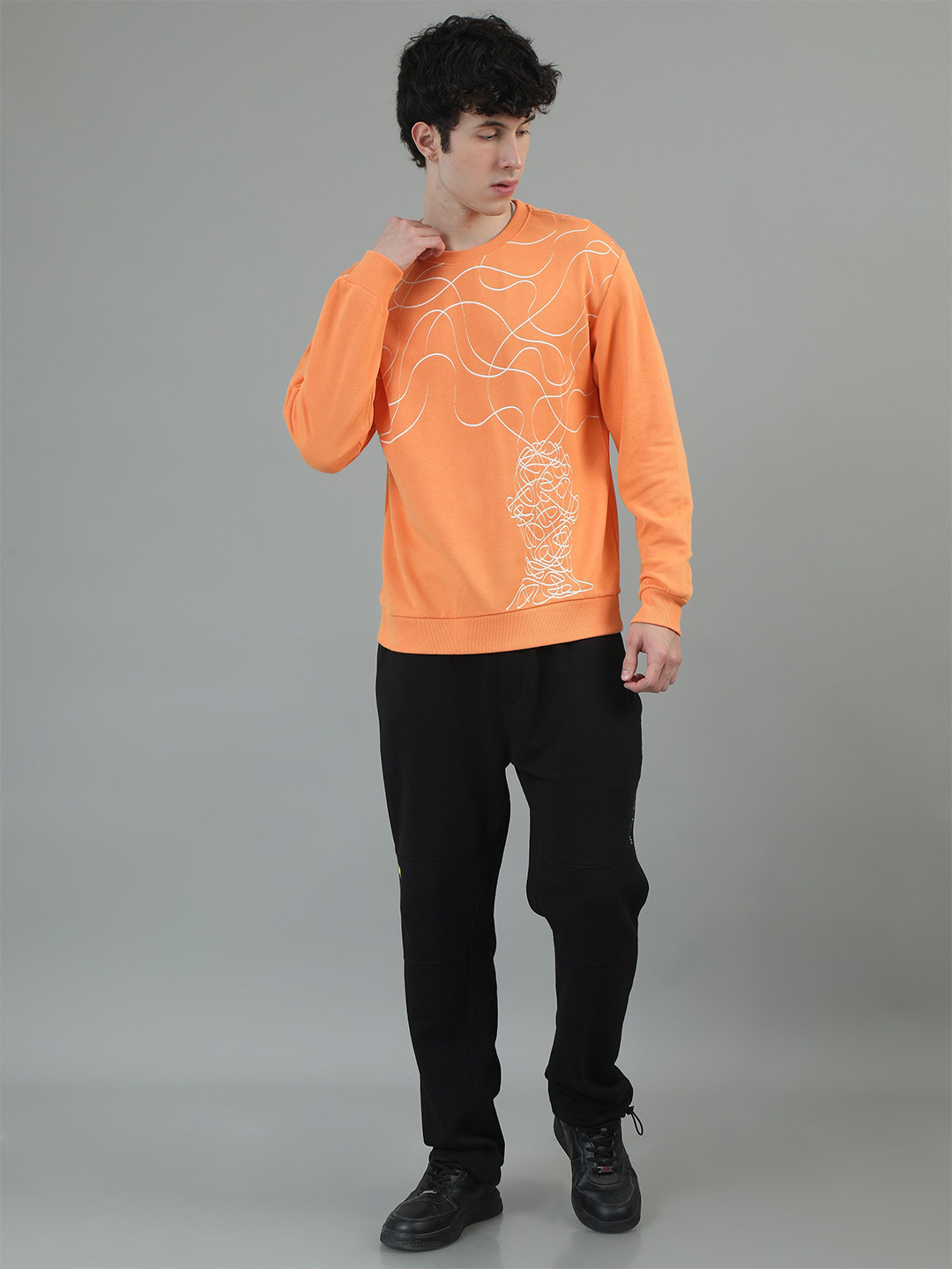 ANML Men Printed Sweatshirt